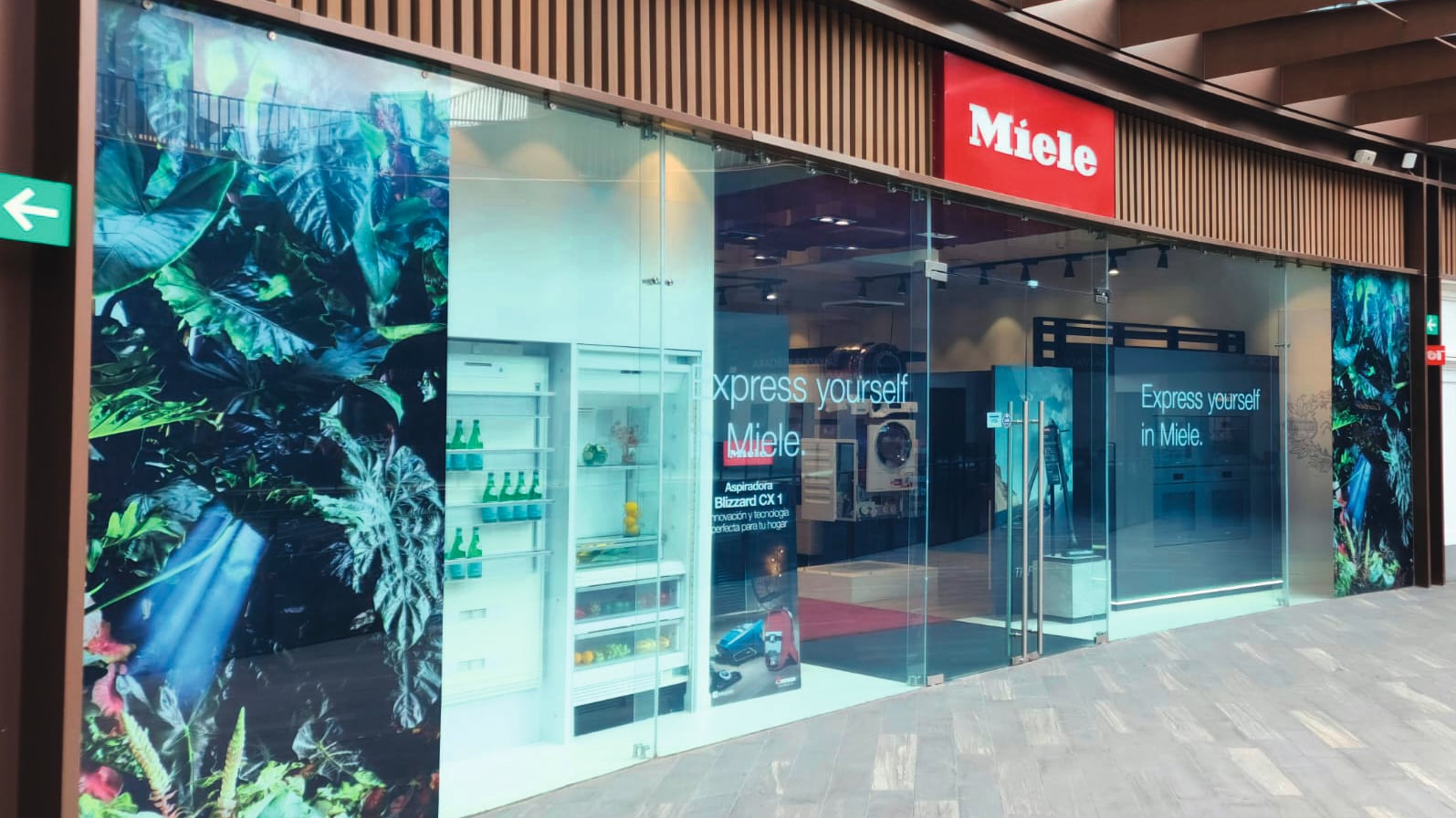 Centro de Experiencia Miele, frente de la tienda