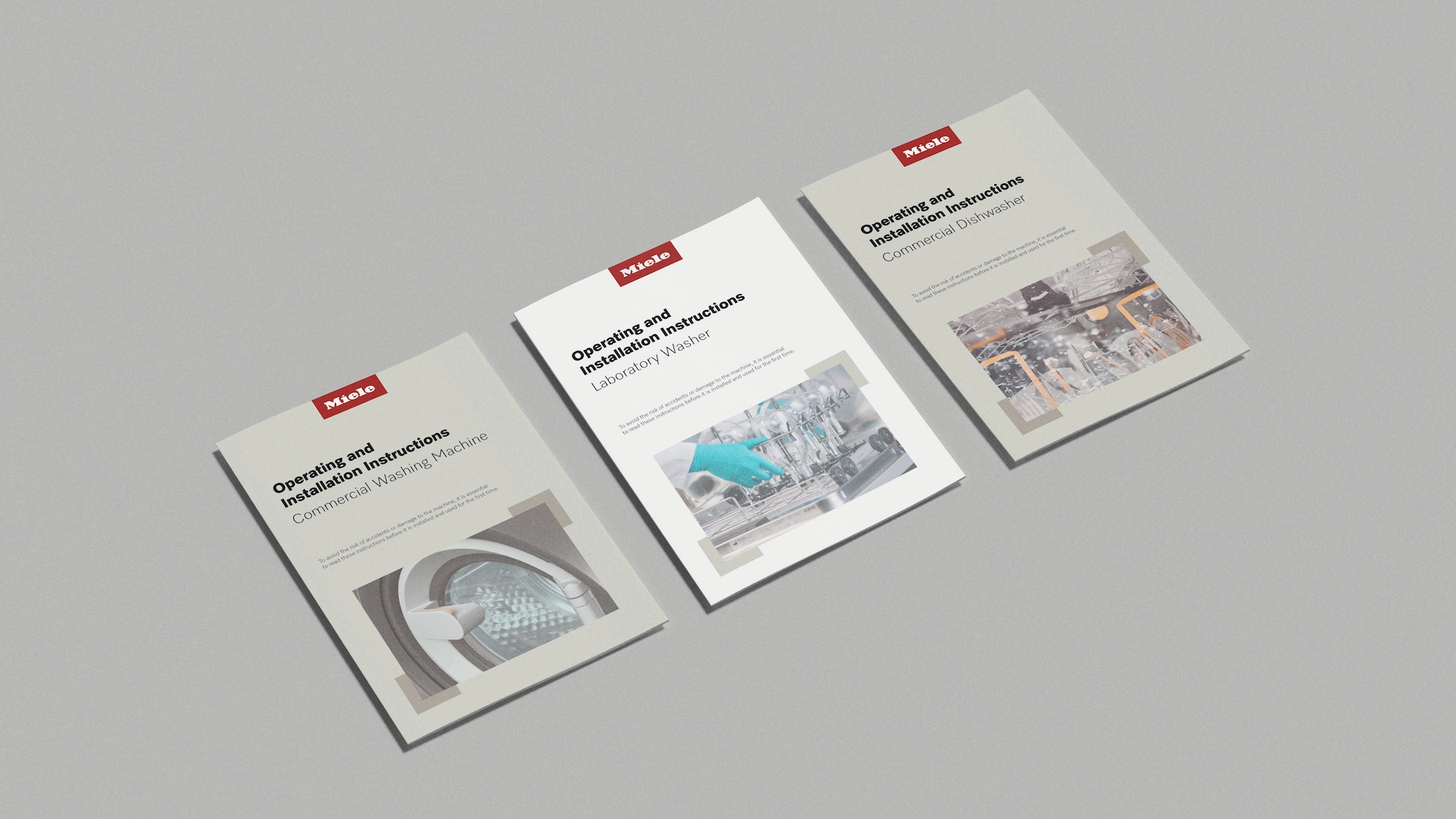 3 appliance instruction manuals