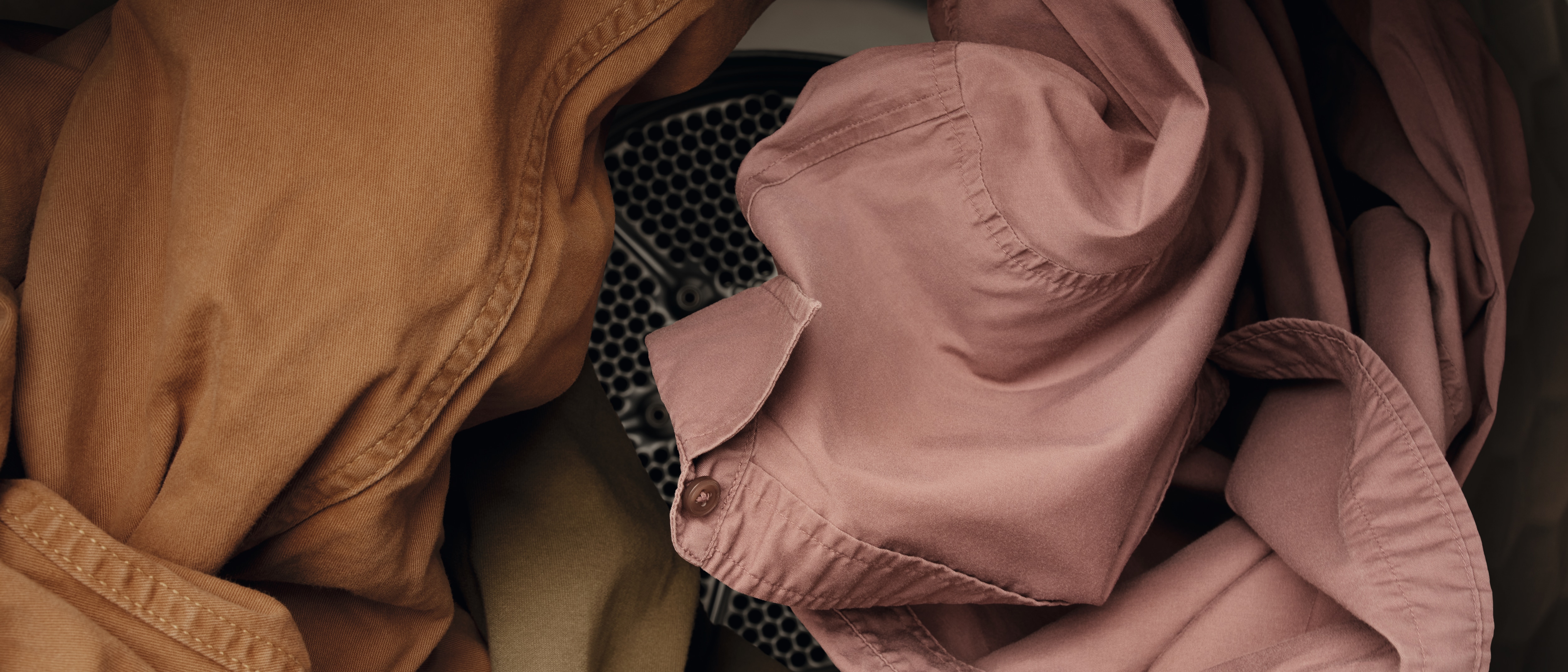 clothes inside a Miele dryer