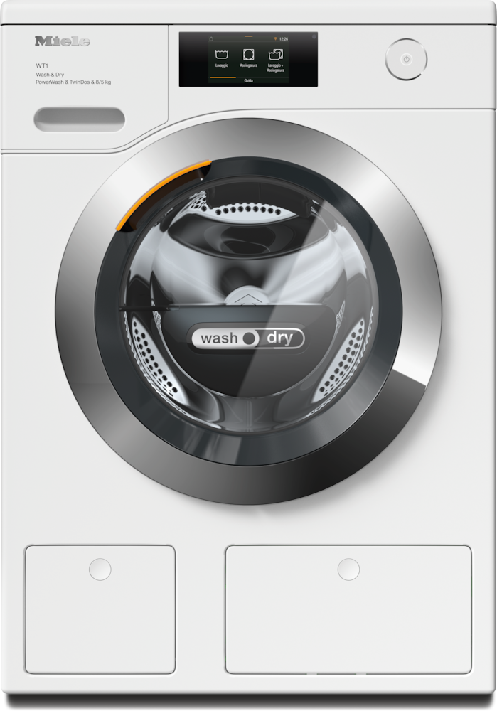 Miele - WTR860WPM PWash&TDos 8/5kg bianco loto – Lavasciuga - 1