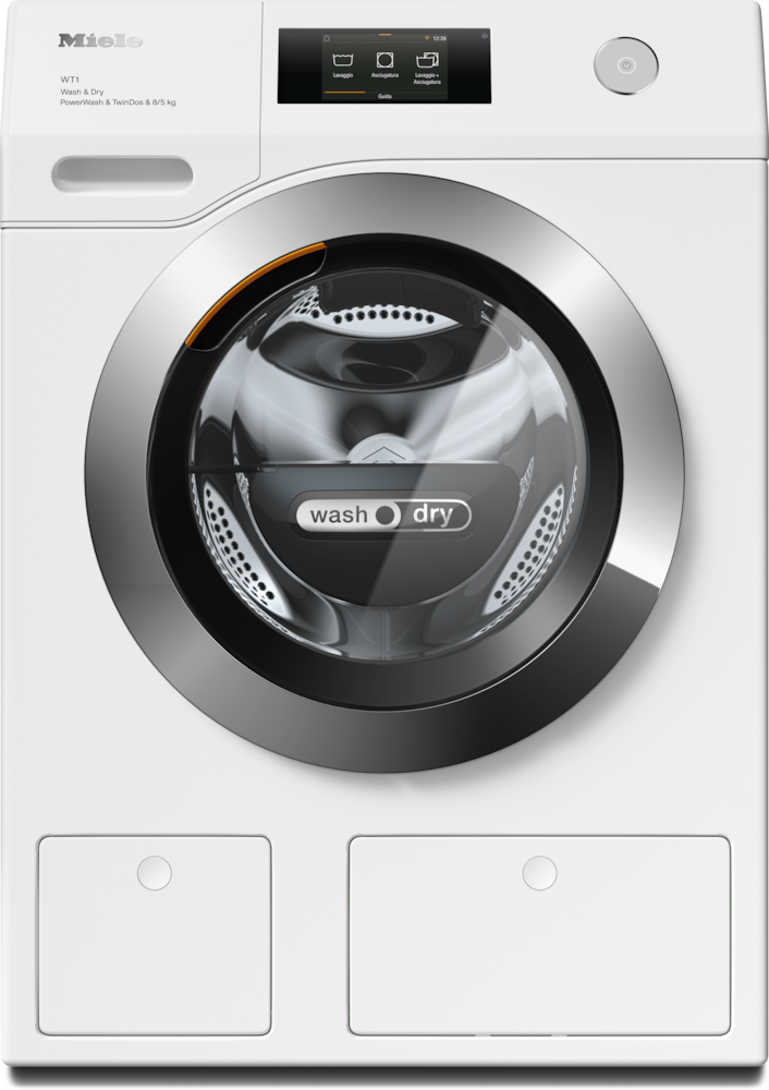 Miele - WTR870WPM PWash&TDos 8/5kg bianco loto – Lavasciuga - 1 Miele - WTR870WPM PWash&TDos 8/5kg bianco loto – Lavasciuga - 1