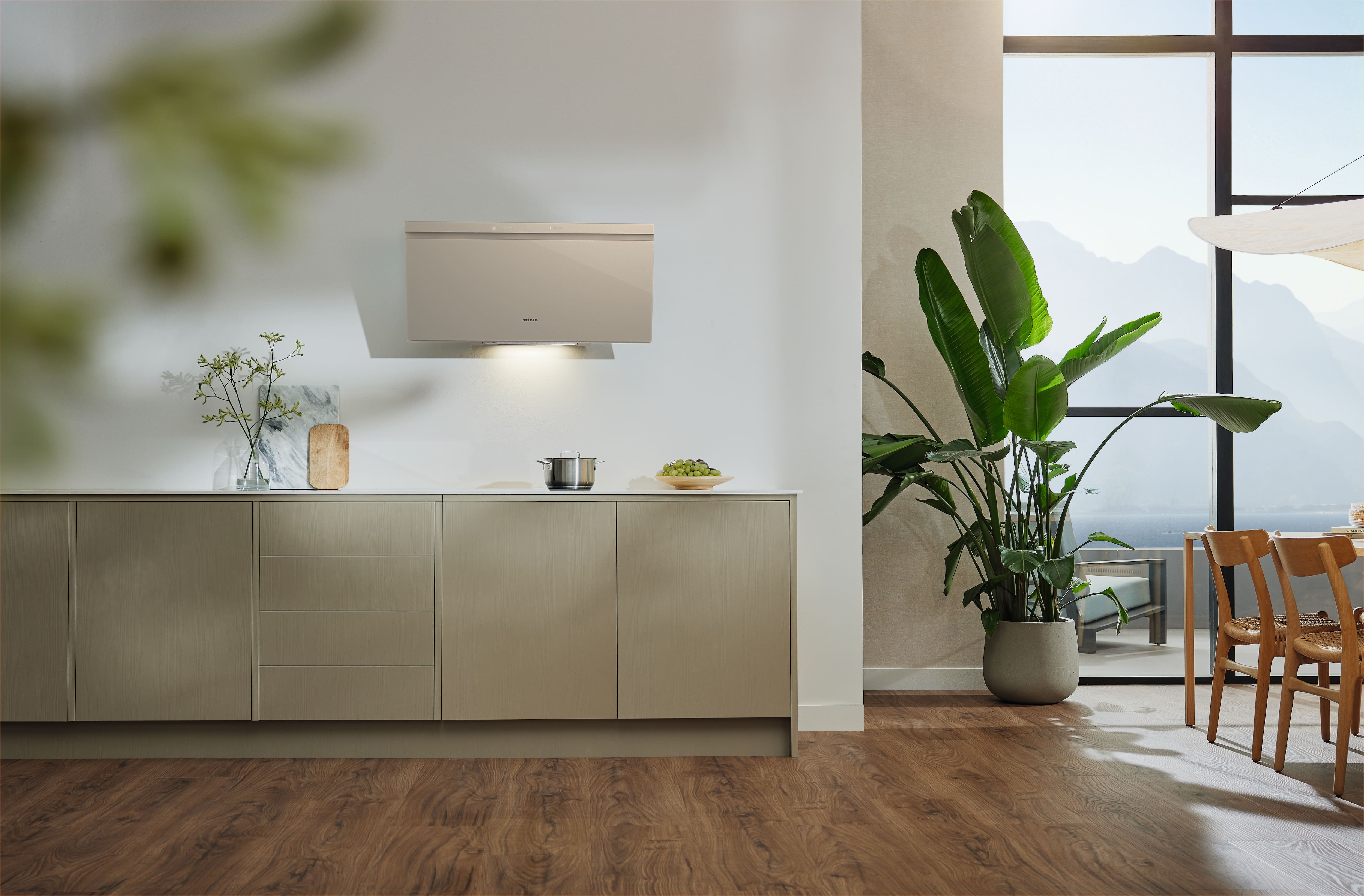 Modern kitchen setting
