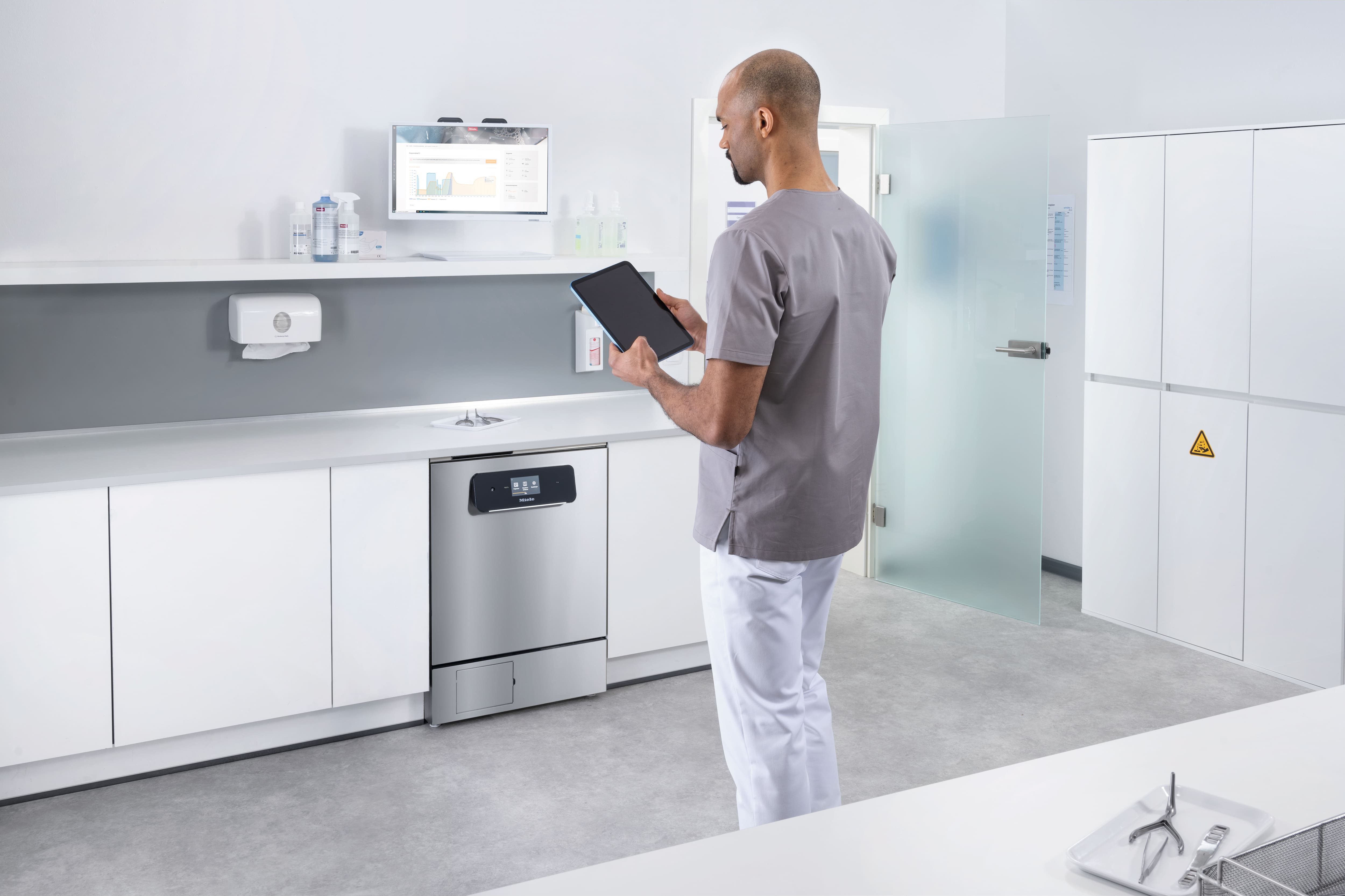 Touch-Display des ExpertLine-Thermodesinfektors