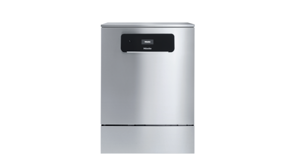 Front view of a stainless steel ExploreLine PLW 8604 laboratory washer.