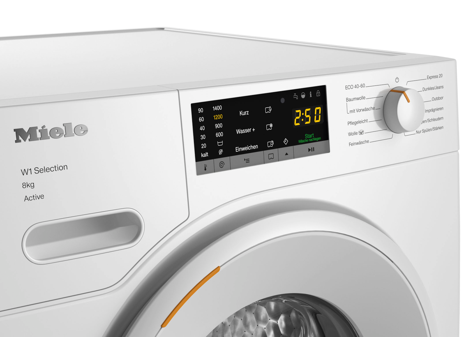 Waschmaschinen - WSA123 WCS 8kg Active Lotosweiß - 4
