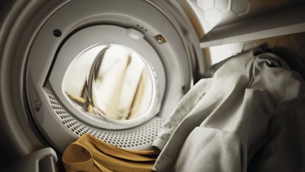 Clothes inside Miele dryer