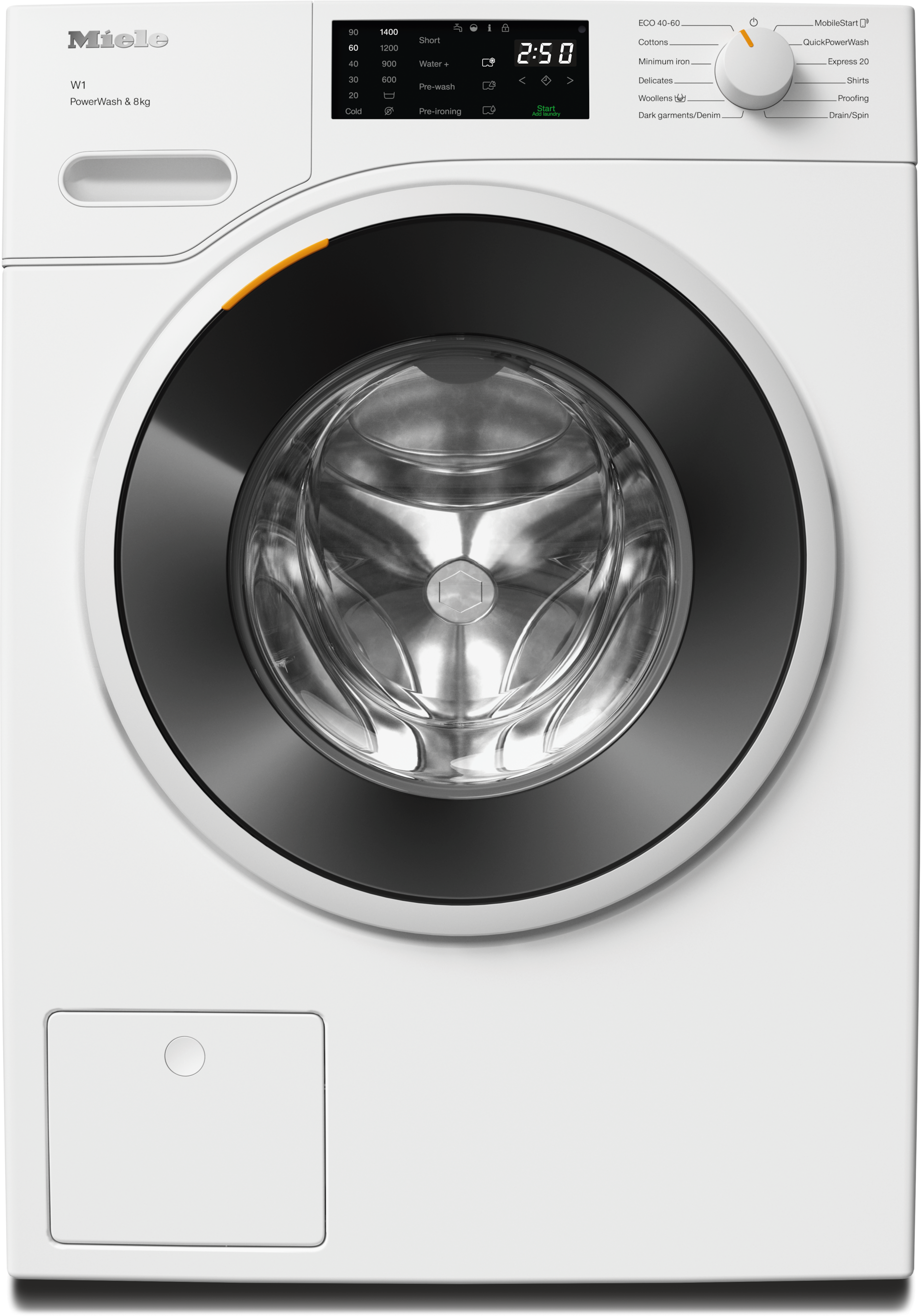 Washing machines - WWB360 WCS PWash&8kg Lotus white - 1