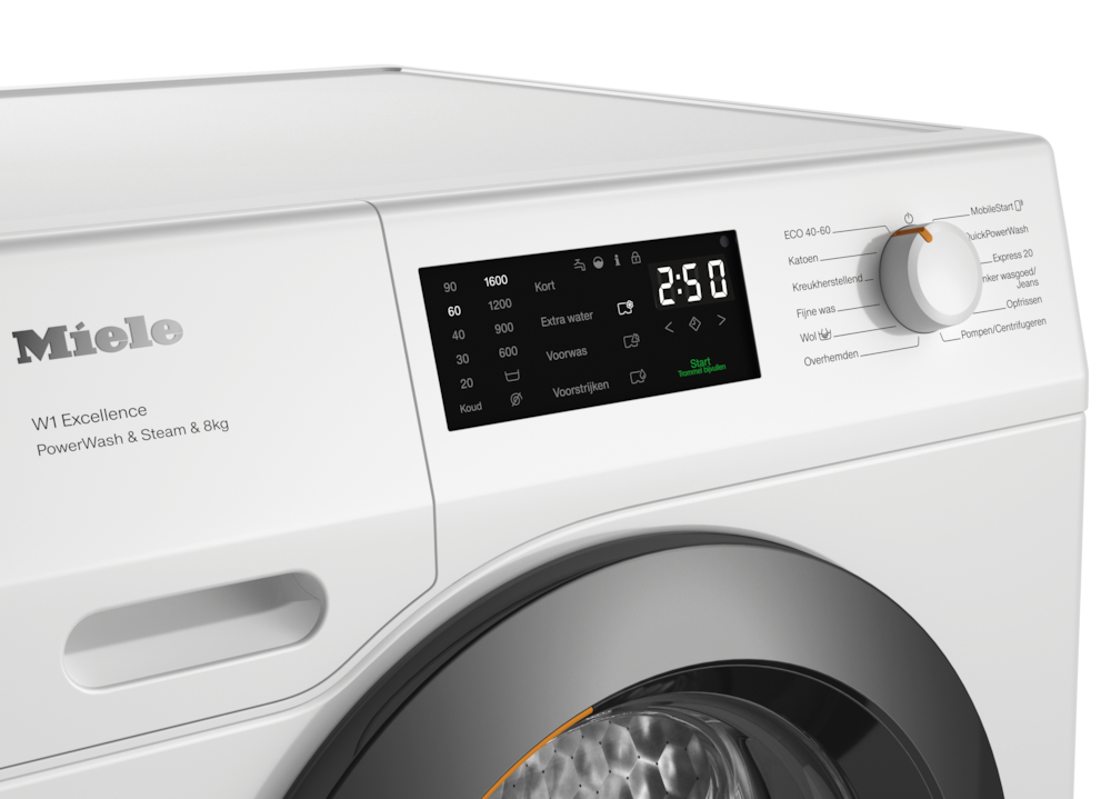 Miele - WEC395 WPS PWash&Steam&8kg Lotuswit – Wasmachines - 4