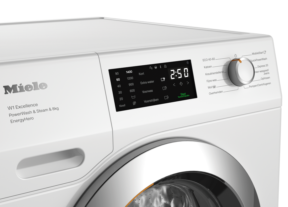 Miele - WEE395 WPS PWash&Steam&8kg Lotuswit – Wasmachines - 4