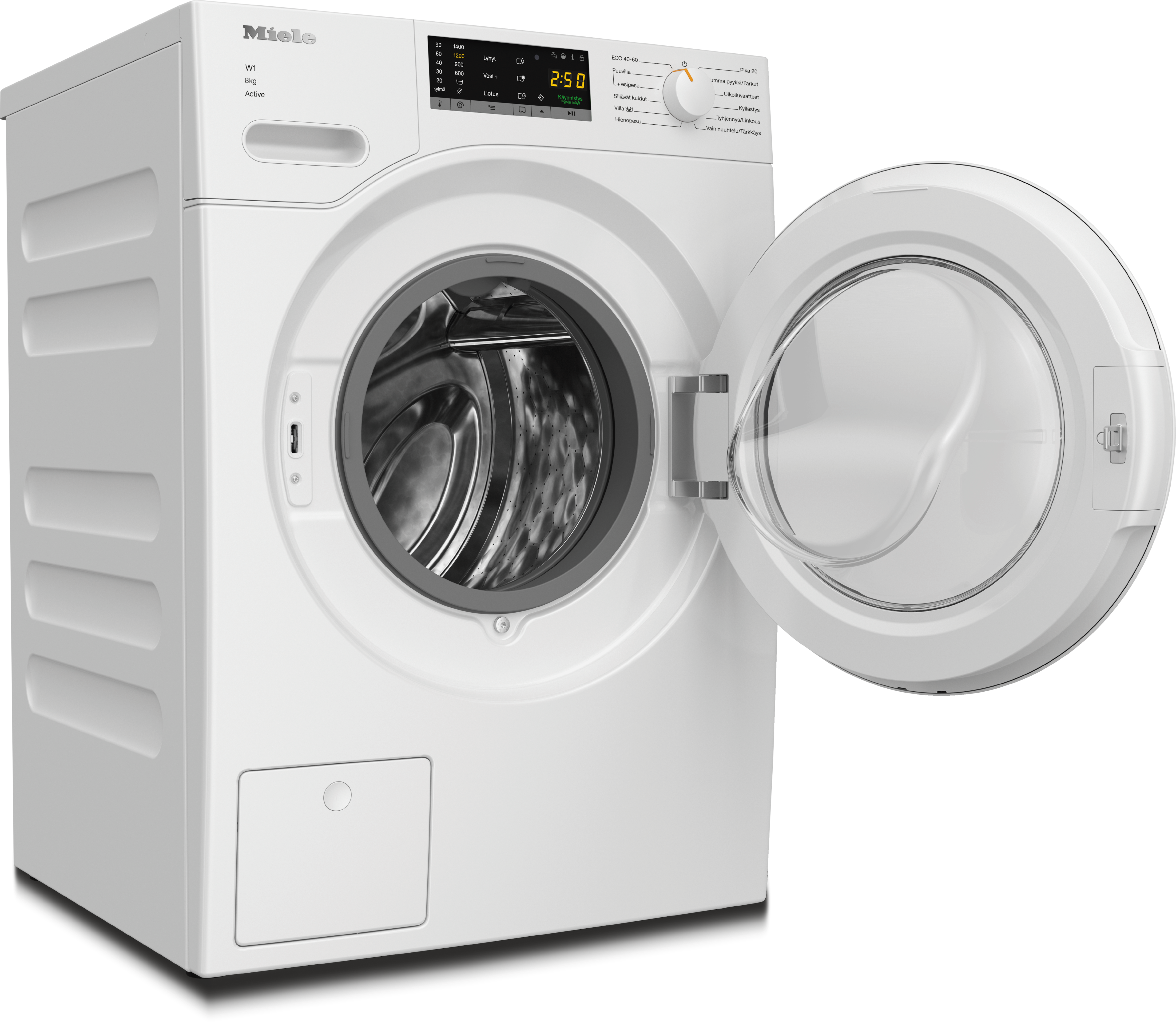 Miele - WWA120 WCS 8kg Active lootusvalkoinen – Pyykinpesukoneet - 2