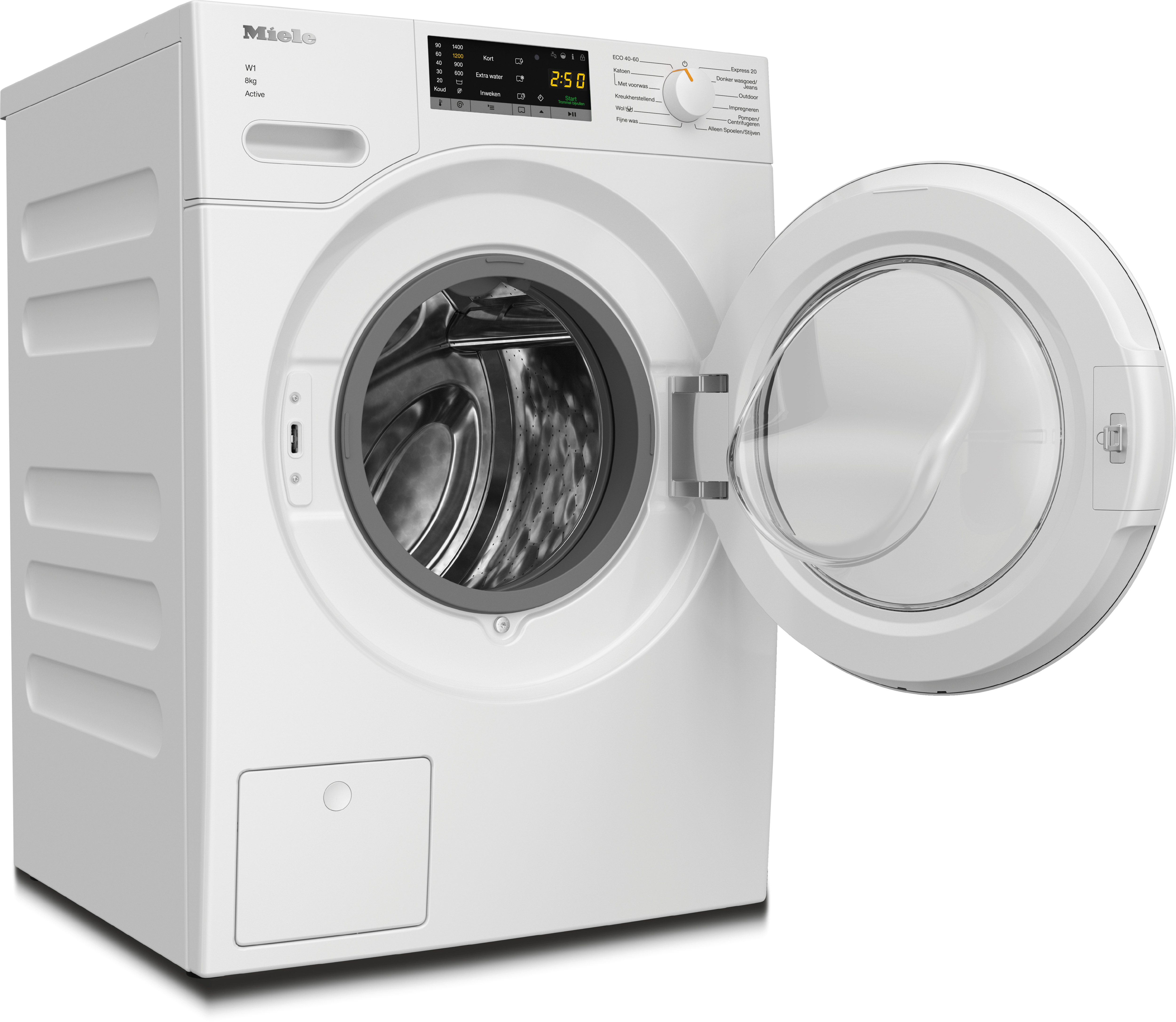 Miele - WWA120 WCS 8kg Active Lotuswit – Wasmachines - 2