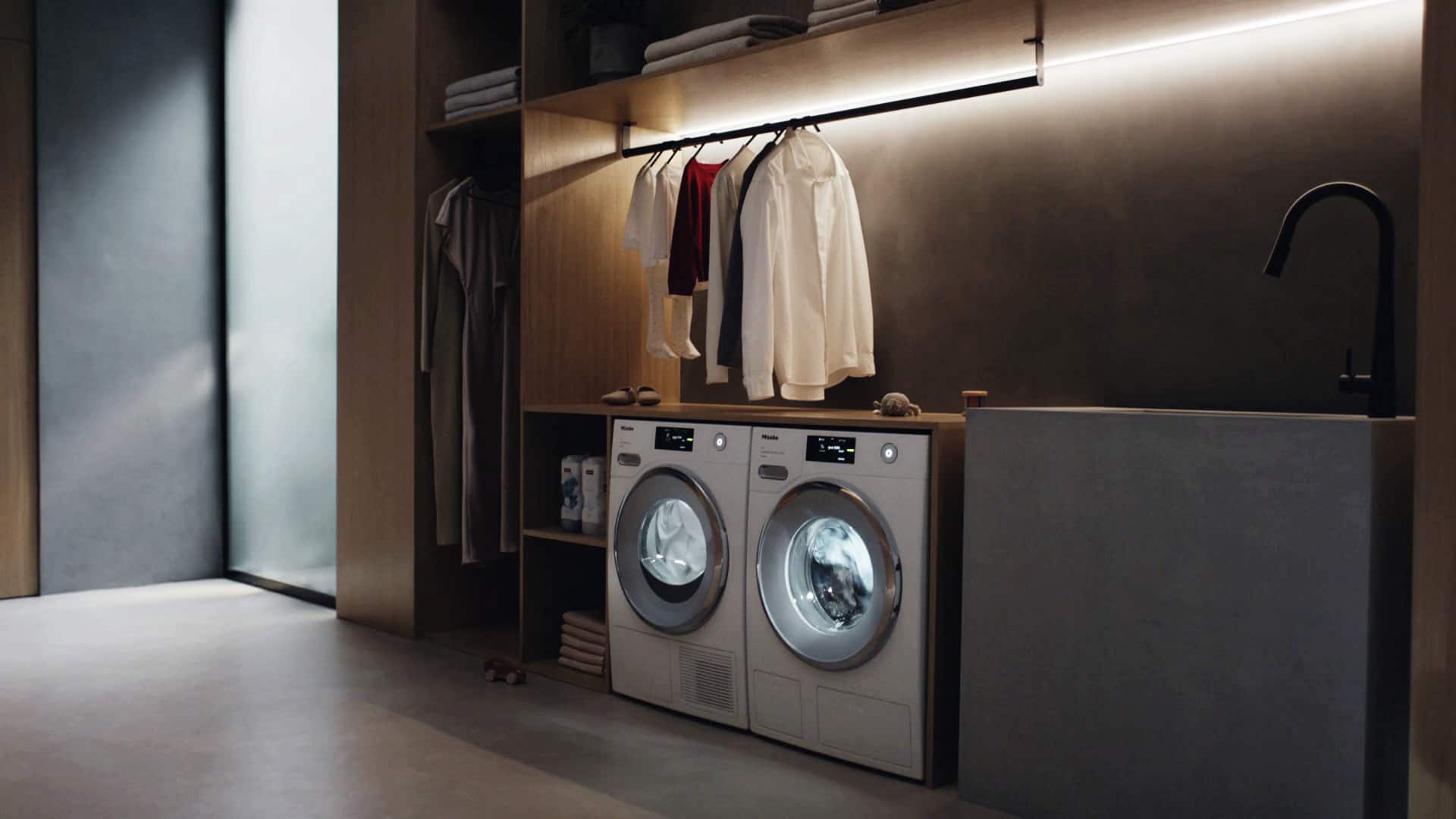 Miele W2 and T2 washing machine and dryer