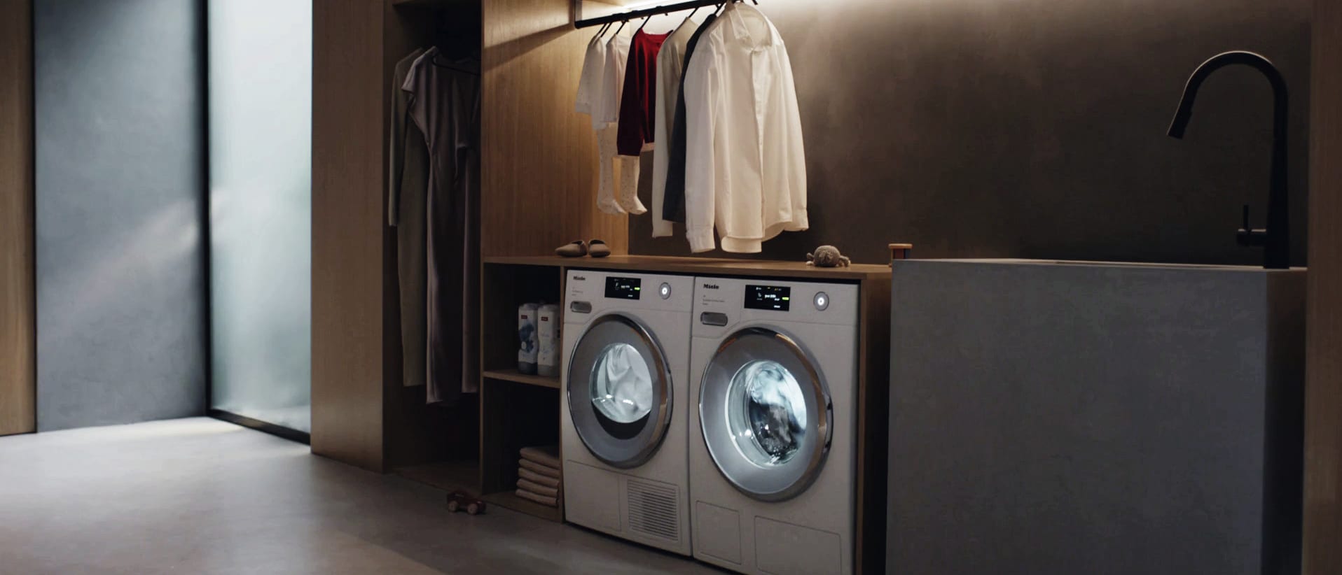 Miele W1 T1洗濯機と乾燥機