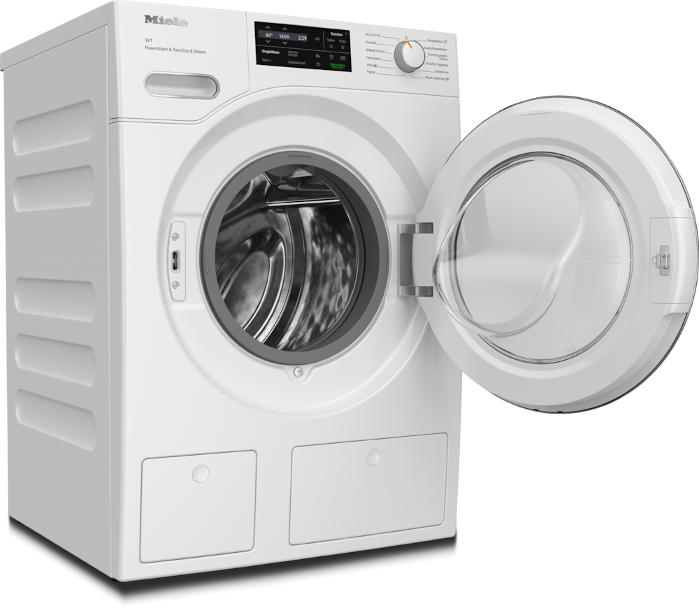 Miele - WWJ880 WCS PWash&TDos&Steam lootusvalkoinen – Pyykinpesukoneet - 2