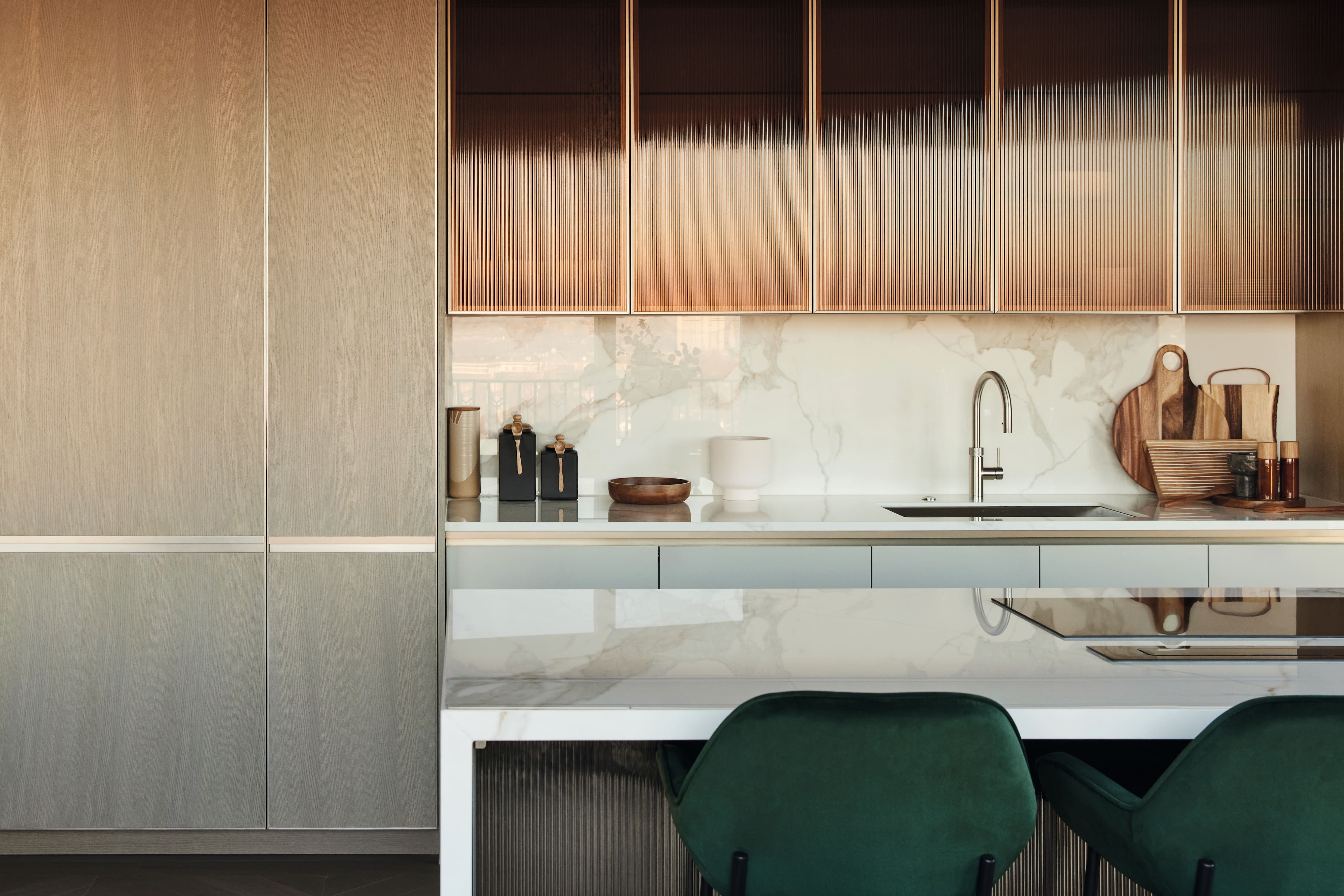 Modern kitchen setting
