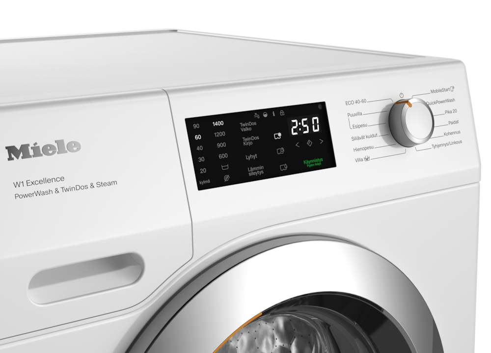 Miele - WEG895 WCS PWash&TDos&Steam lootusvalkoinen – Pyykinpesukoneet - 4