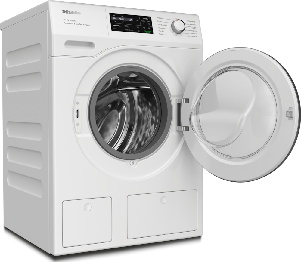 Miele - WEJ895 WCS PWash&TDos&Steam lootusvalkoinen – Pyykinpesukoneet - 2