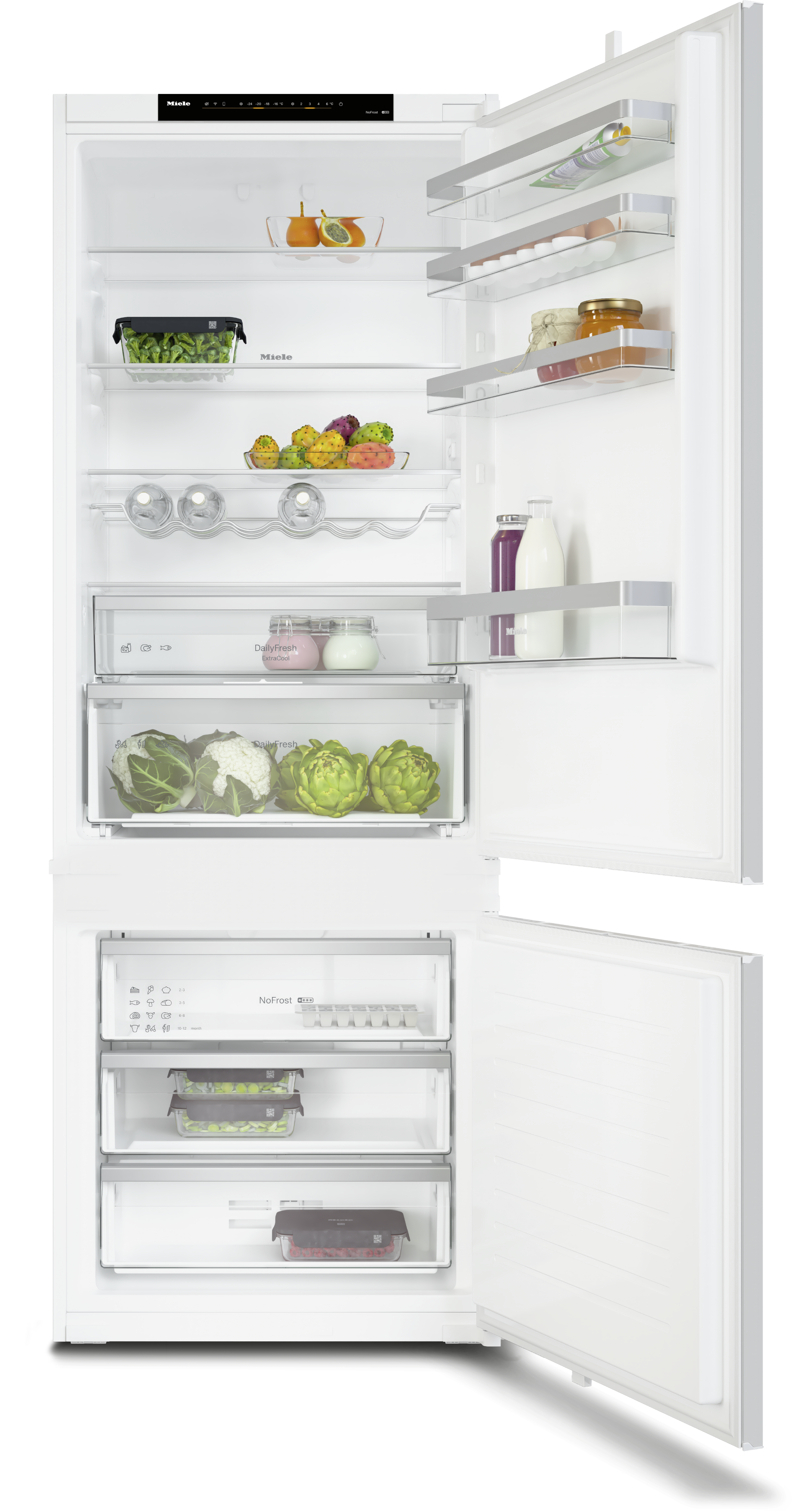 Lodówki i zamrażarki - Lodówko-zamrażarki do zabudowy - KFN 7913 E