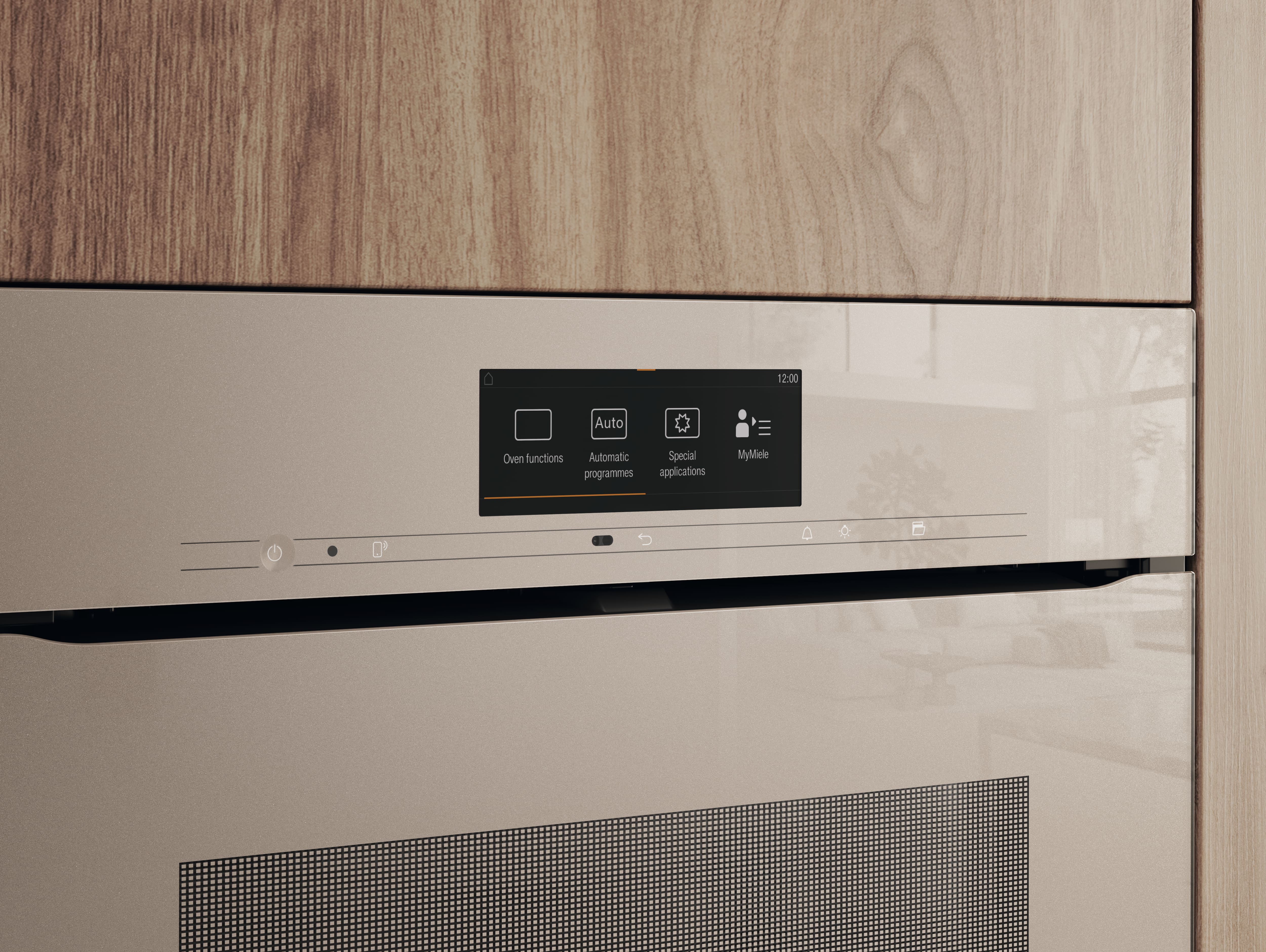 Close-up of the M Touch display Close-up of the M Touch display