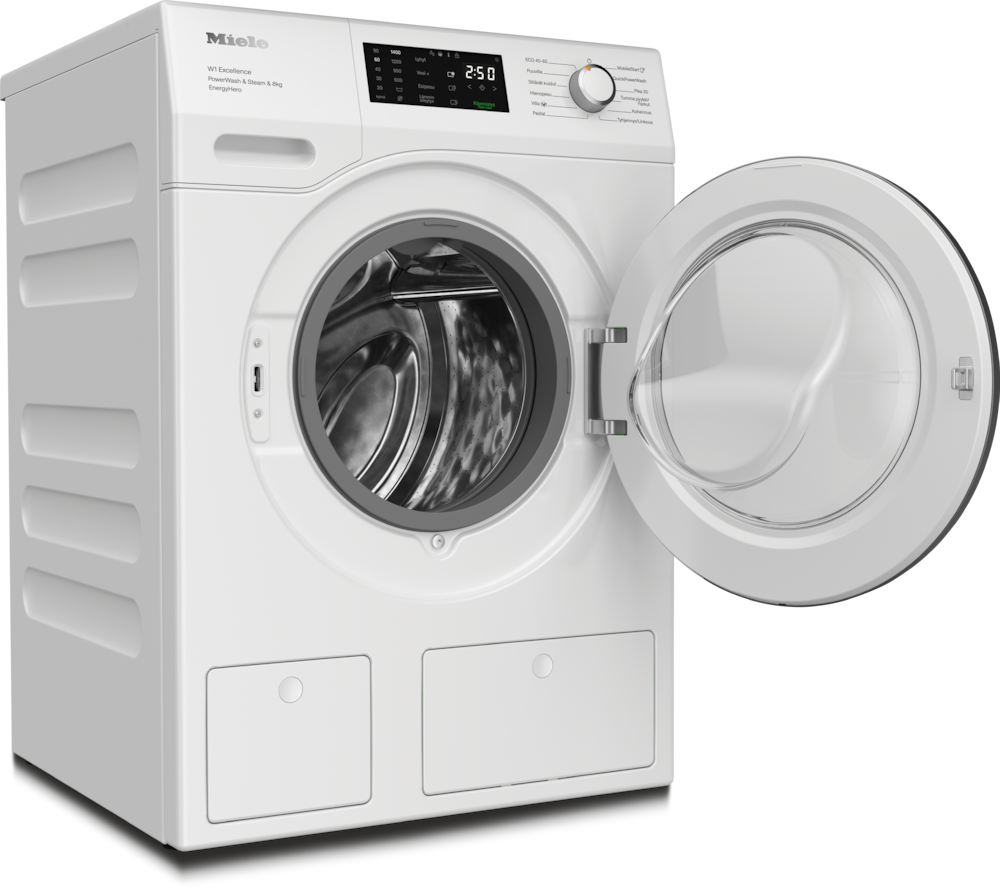 Miele - WEE395 WCS PWash&Steam&8kg lootusvalkoinen – Pyykinpesukoneet - 2