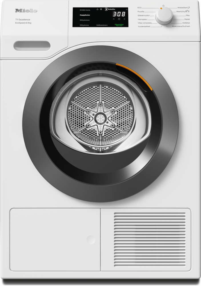 Miele - TEC655WP EcoSpeed&8kg – Kuivausrummut - 1