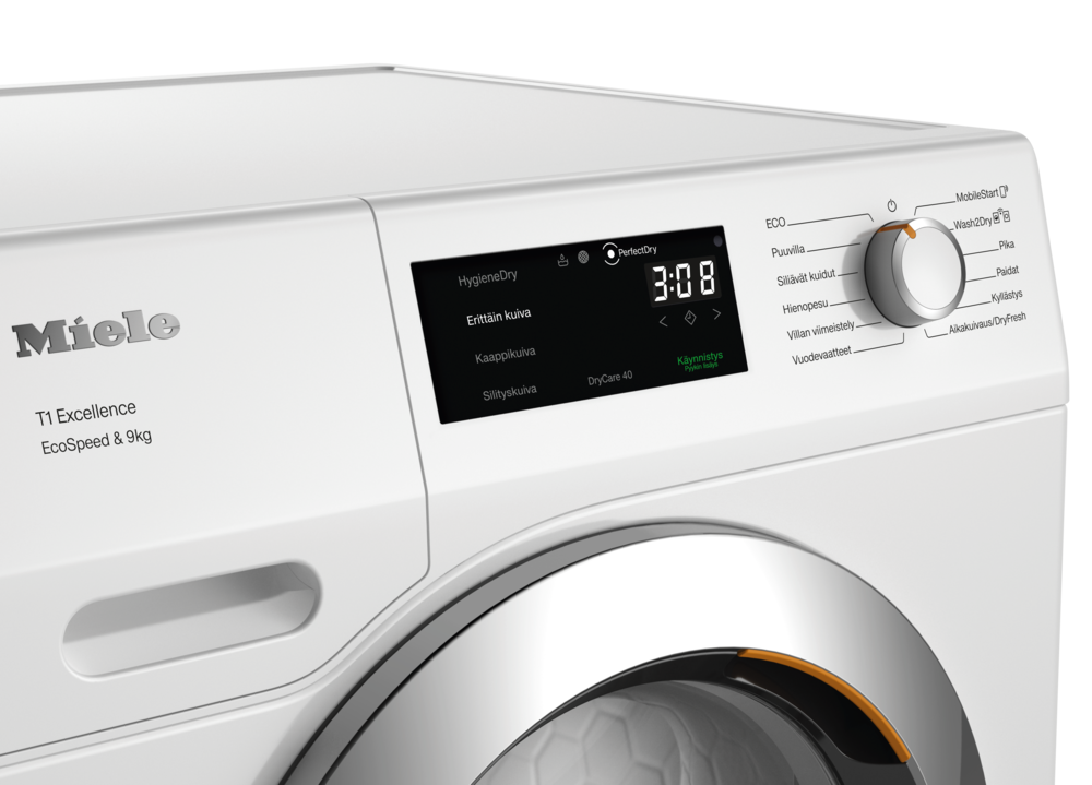 Miele - TEH795WP EcoSpeed&9kg – Kuivausrummut - 4 Miele - TEH795WP EcoSpeed&9kg – Kuivausrummut - 4