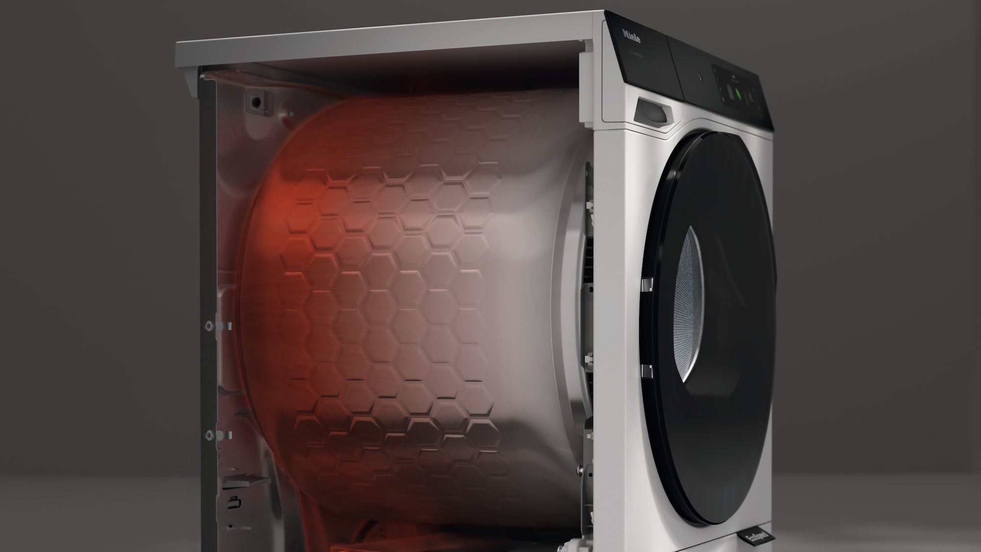 woman putting on shirt