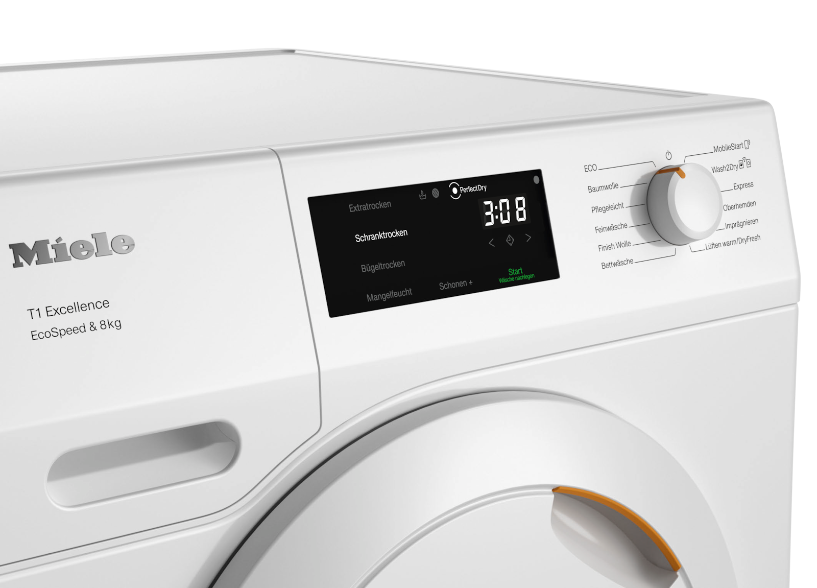 Sèche-linge - TEB655WP EcoSpeed&8kg - 4
