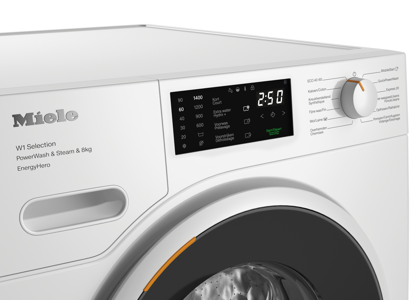 Lave-linge - WSE383 WCS PWash&Steam&8kg - 4