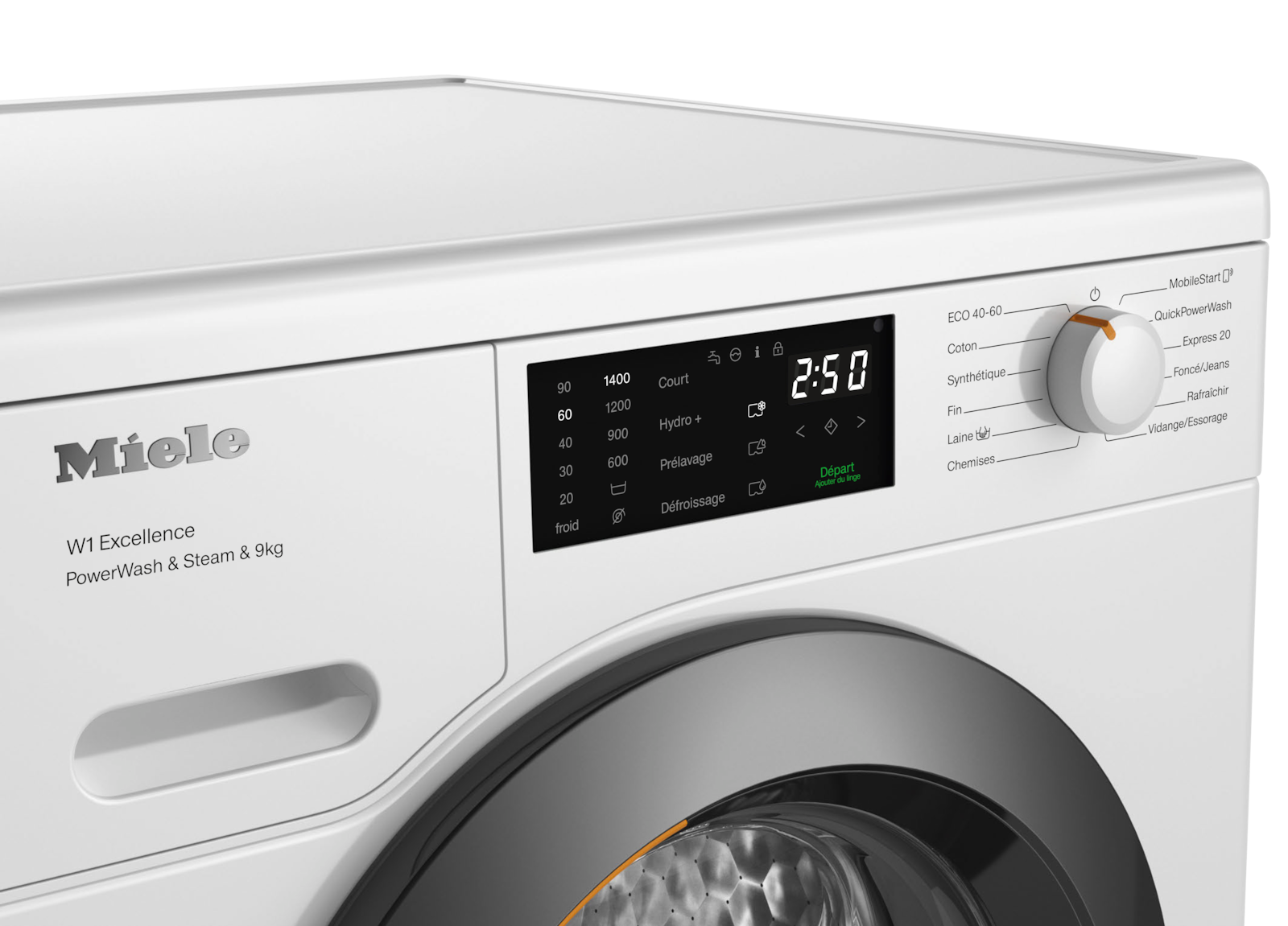 Lave-linge - WED385 WCS PWash&Steam&9kg - 4