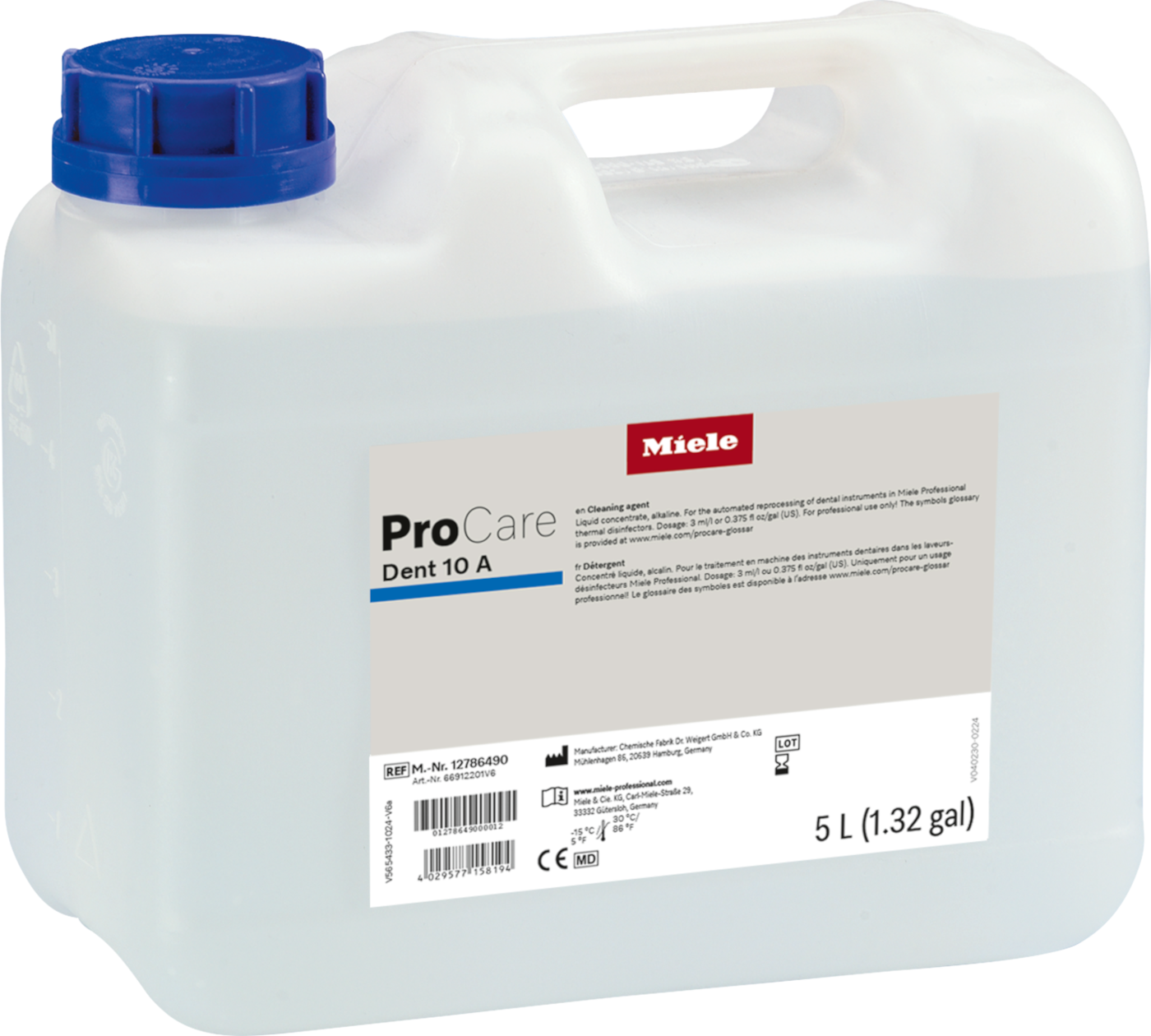 ProCare Dent 10 A - 5 l product photo Front View ZOOM