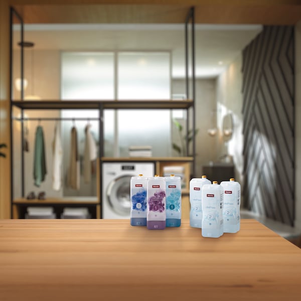 UltraPhase bottles in a laundry room