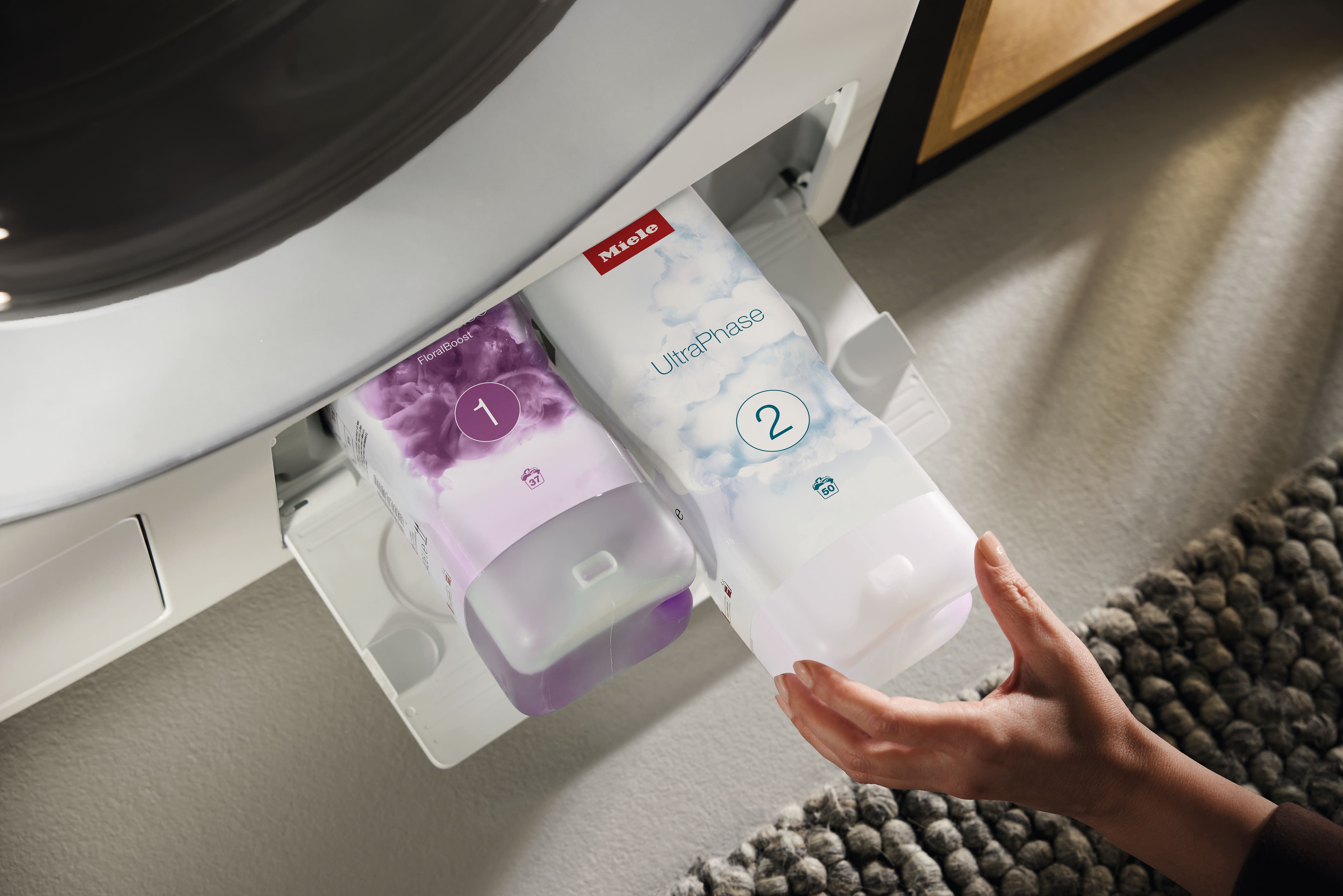 Miele accessories displayed on table