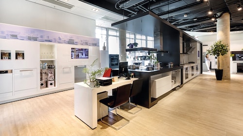 “Miele Experience Center” parduotuvės interjeras