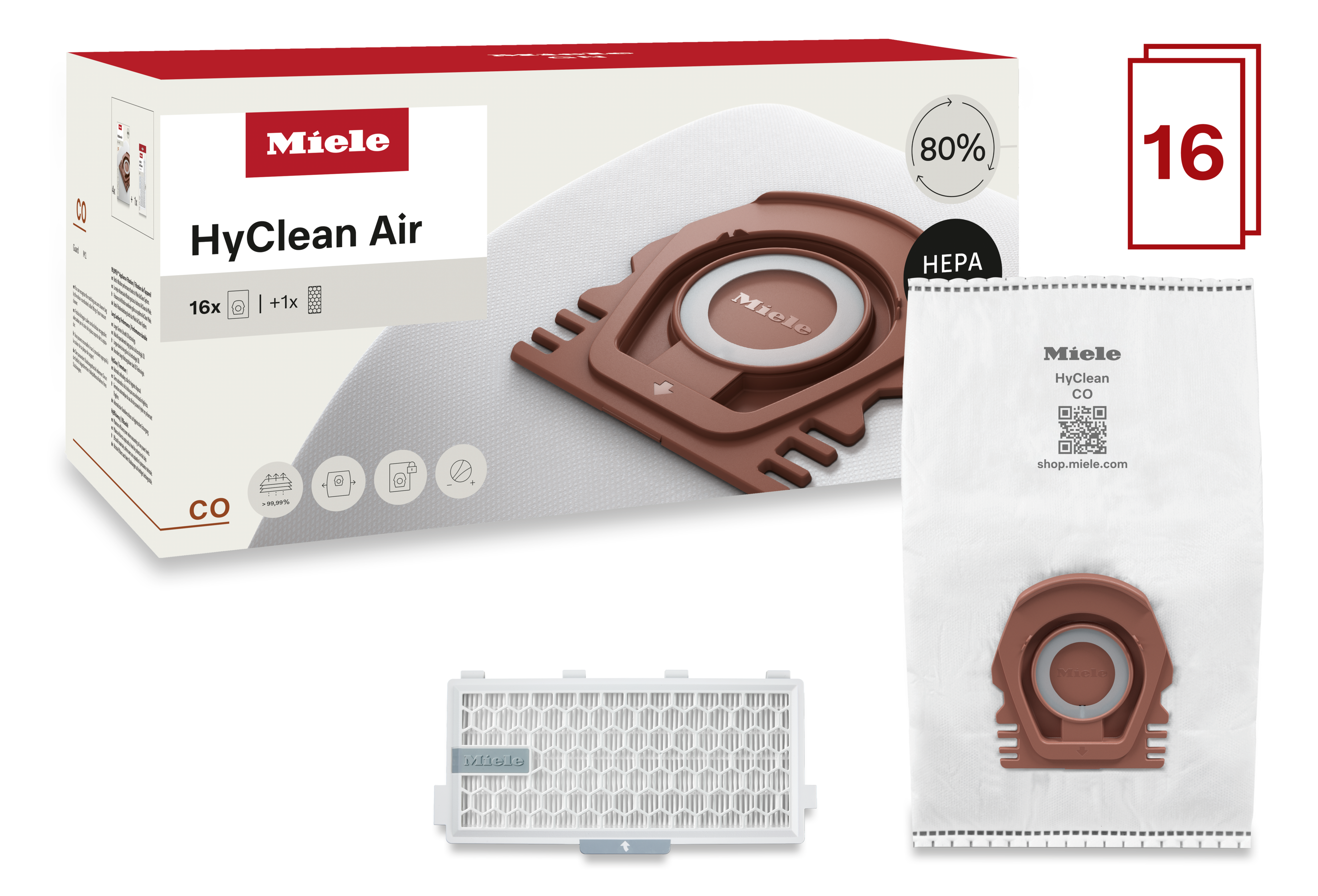 Miele - CO Performance Pack HyClean Air – Vacuum cleaner accessories - 2 Miele - CO Performance Pack HyClean Air – Vacuum cleaner accessories - 2