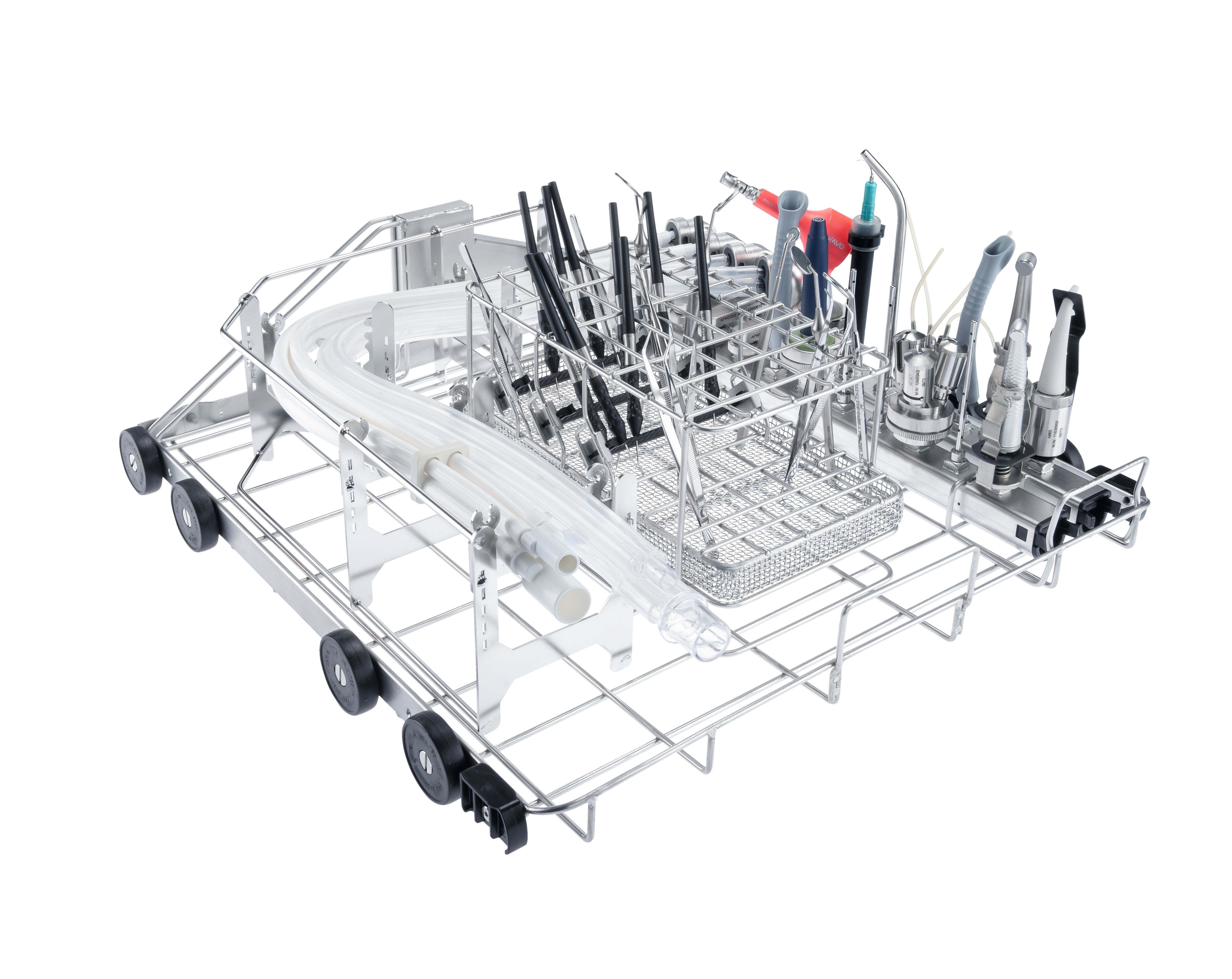 ExpertLine Reinigungs- und Desinfektionsgerät mit Chemikaliendosierer auf grauem Hintergrund