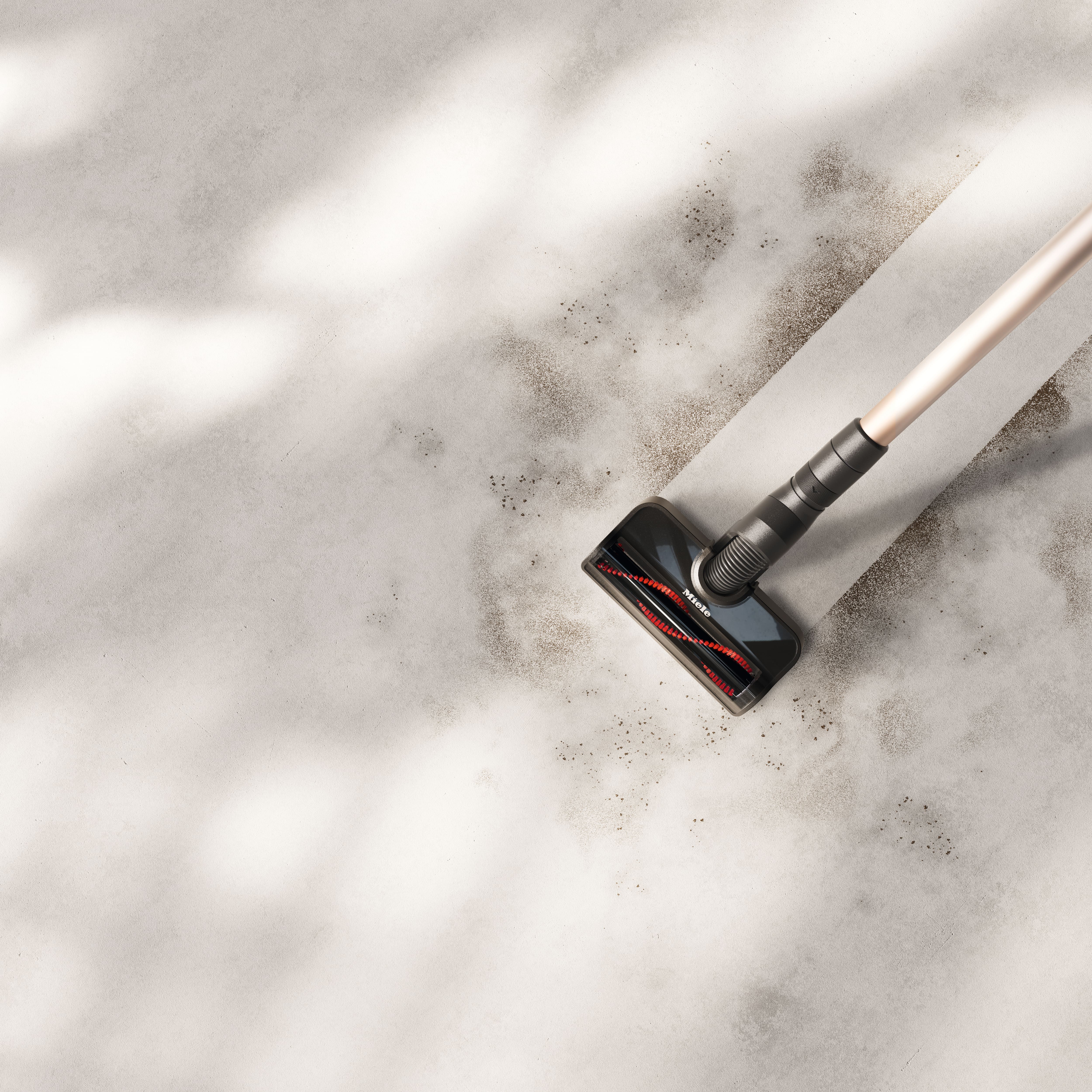 Woman with a smart phone activating the Miele extended warranty