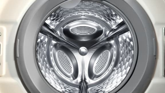 Close-up of the Miele Professional Little Giants honeycomb drum.