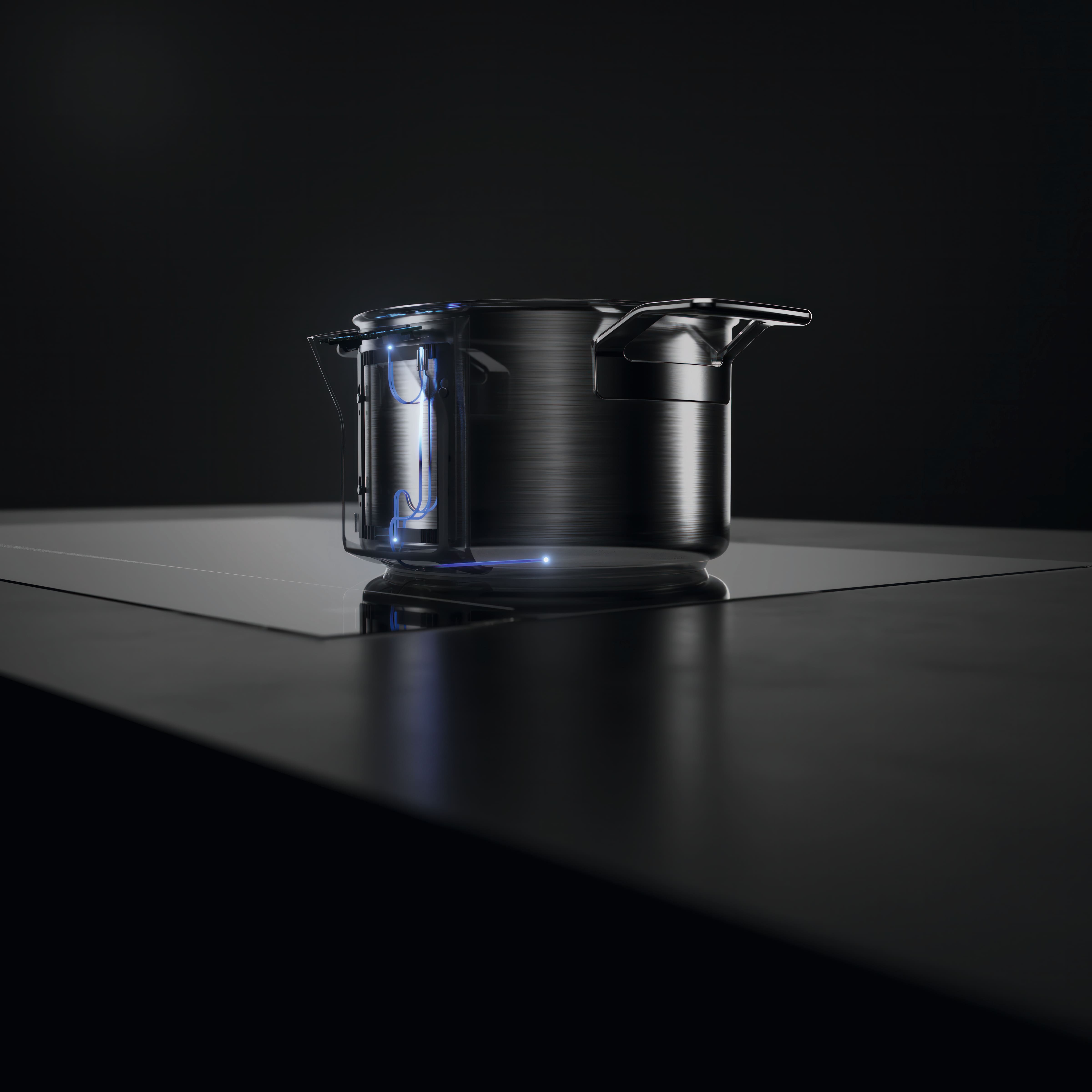 Miele pot that takes power from the hob