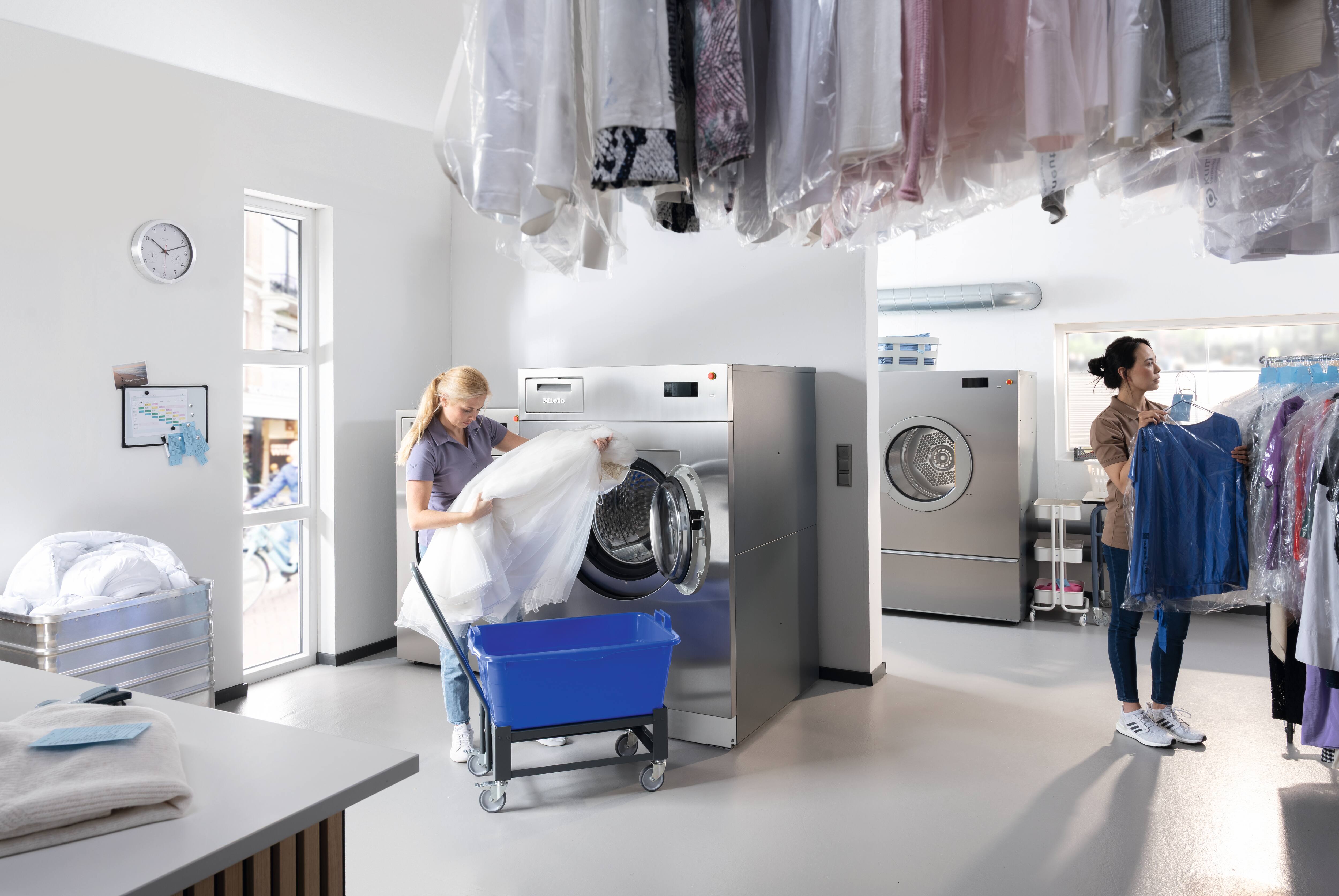 WetCare® sistemini kullanan bir çamaşırhane