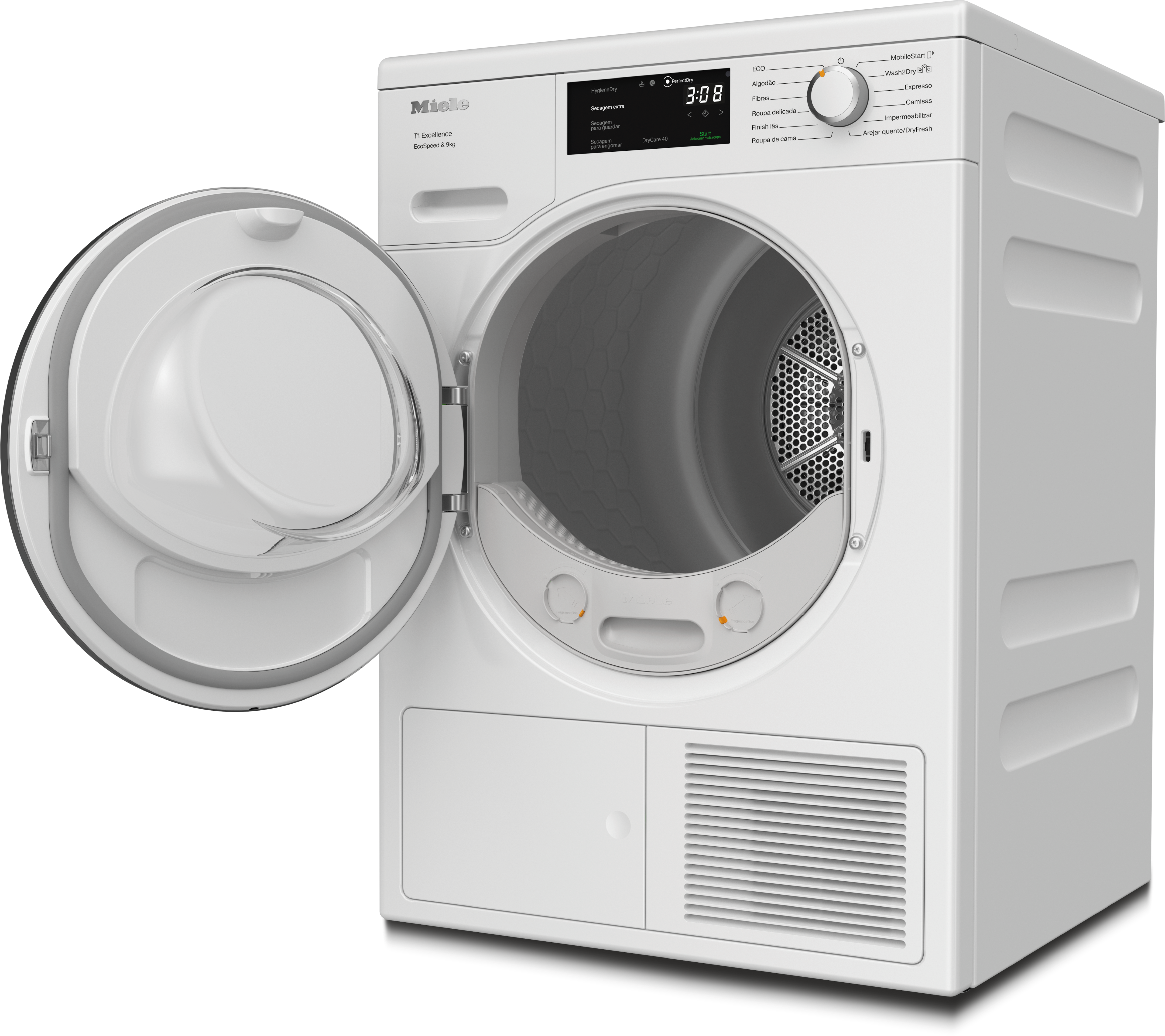 Miele - TEH785WP EcoSpeed&9kg – Máquinas de secar roupa - 2