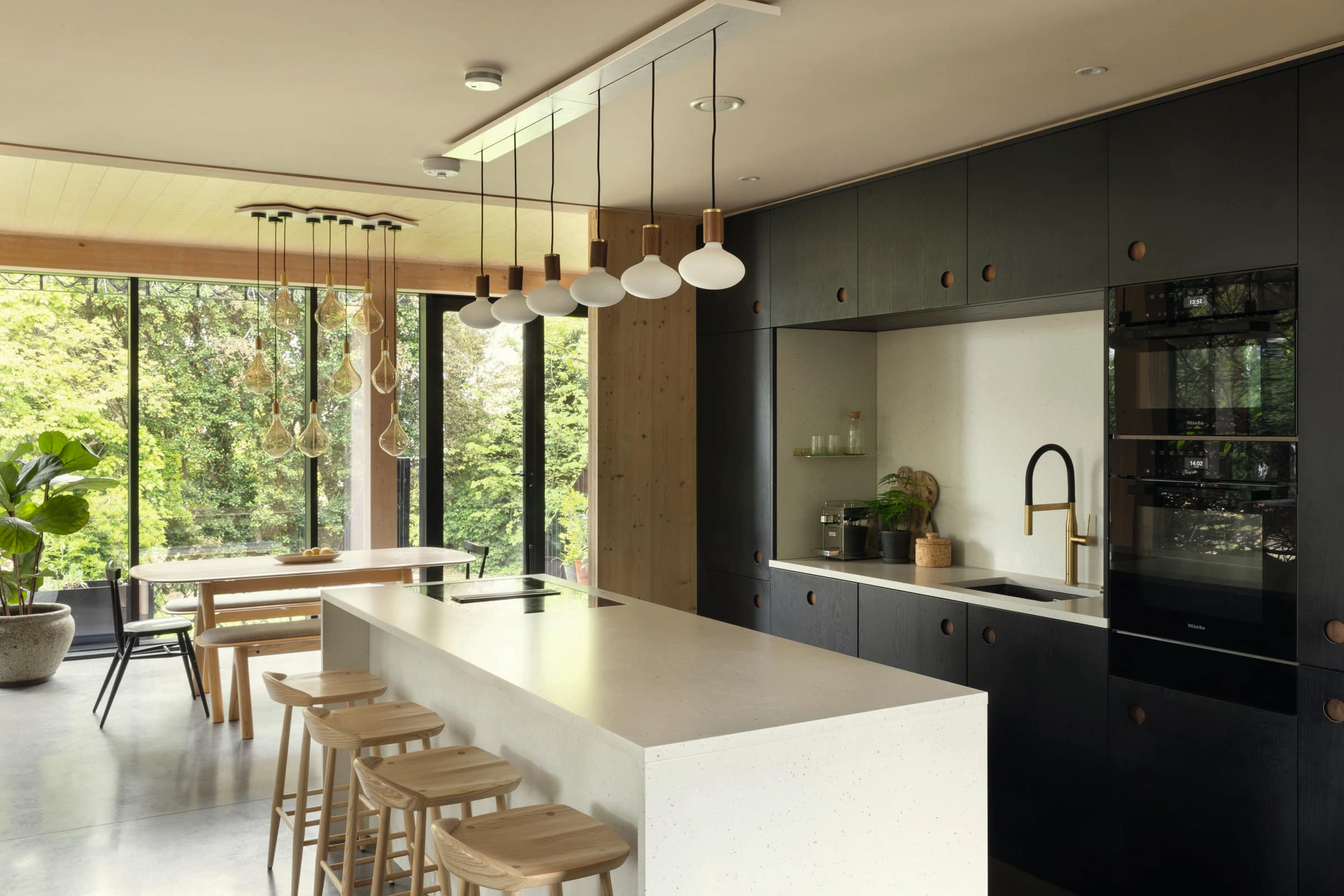 Modern kitchen setting