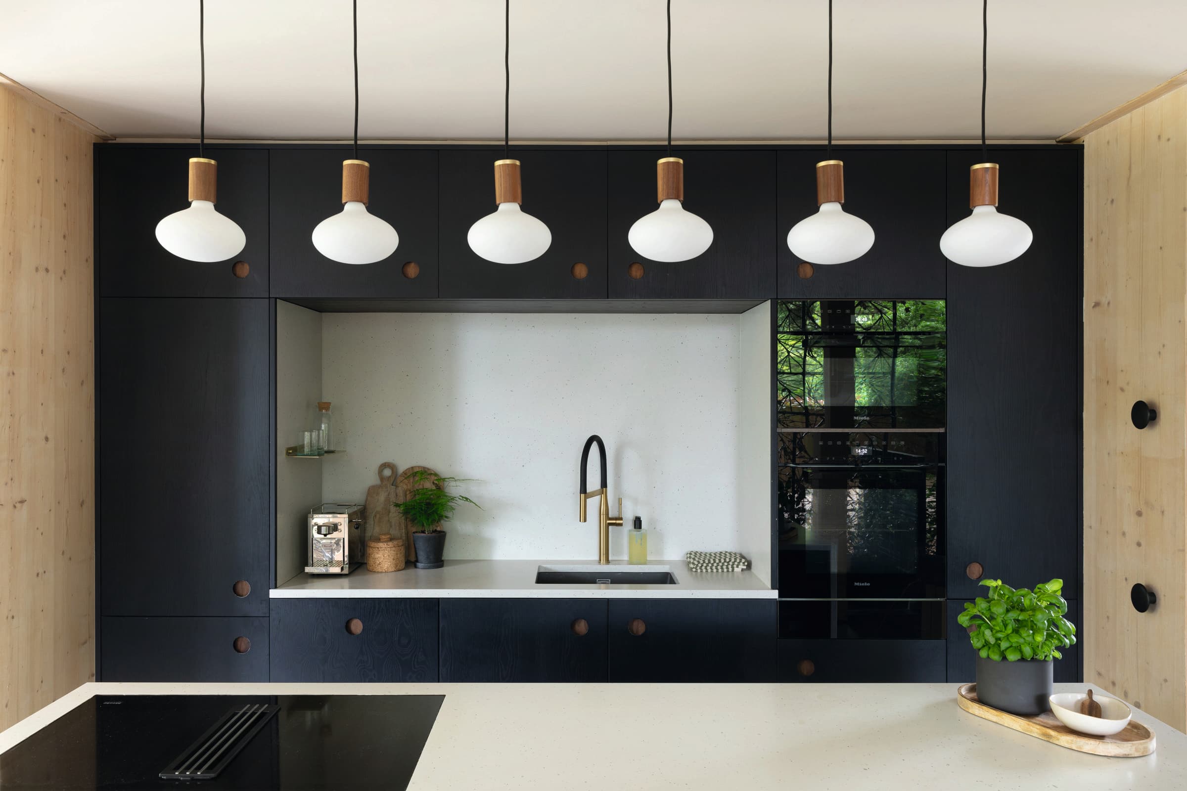 Modern kitchen setting