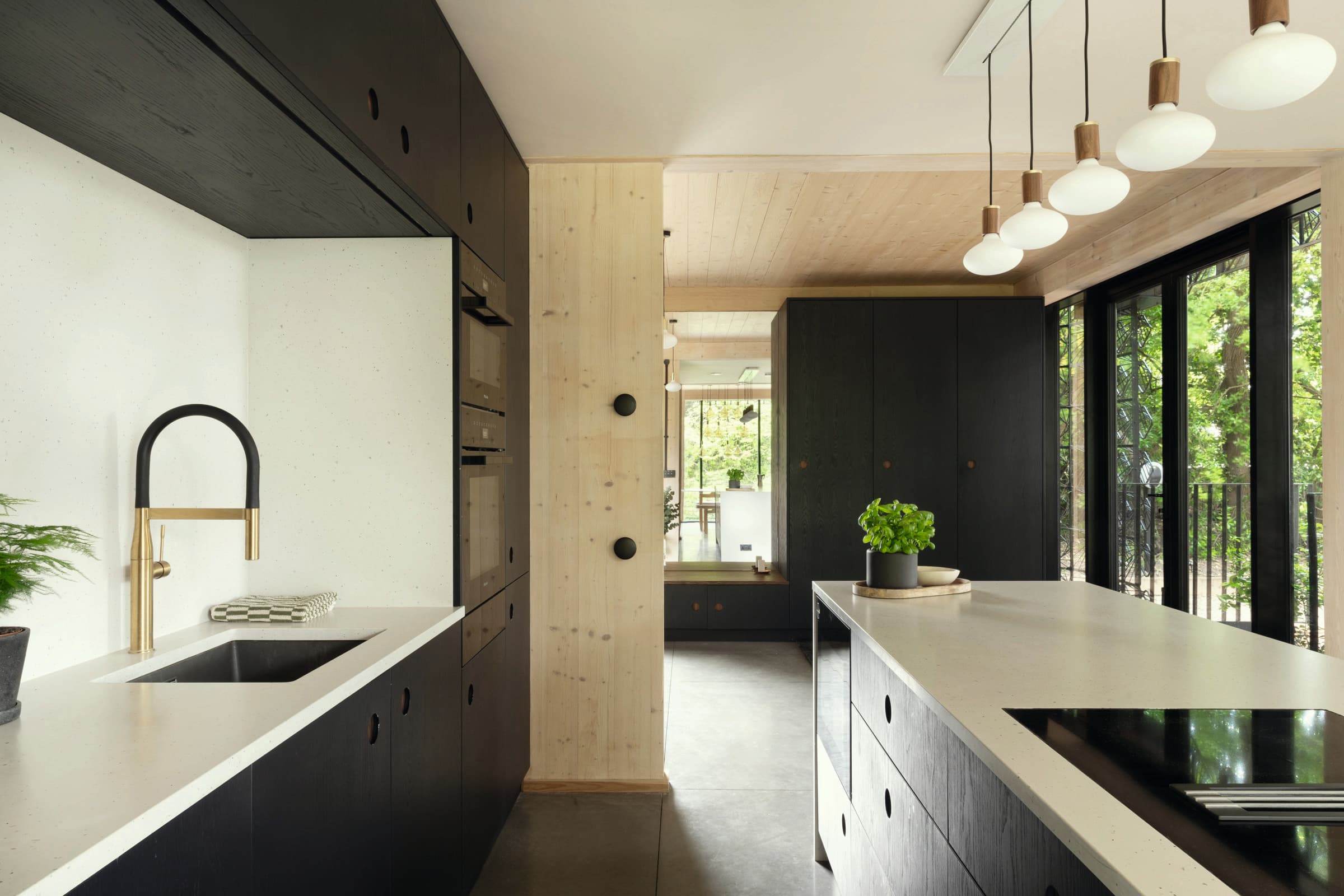 Modern kitchen setting