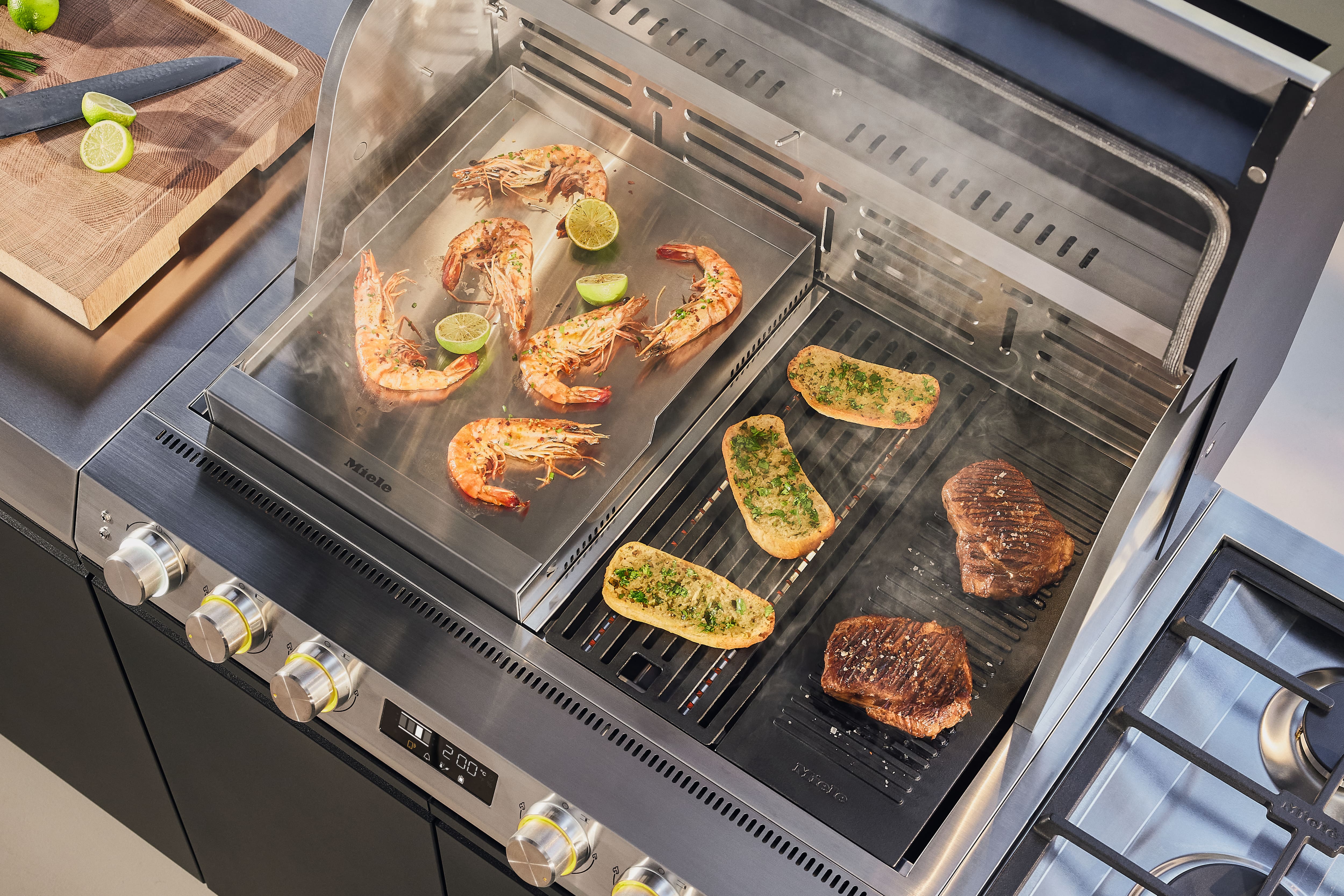 an outdoor Miele kitchen 