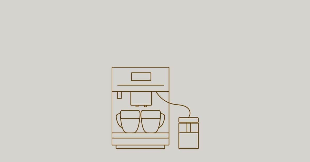 Icon outline of Miele countertop coffee machine Icon outline of Miele countertop coffee machine