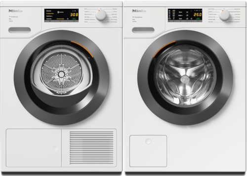 WEA125 WCS 8kg Active Washing Machine + TWC340 WP 8kg Dryer Set product photo Front View2 L
