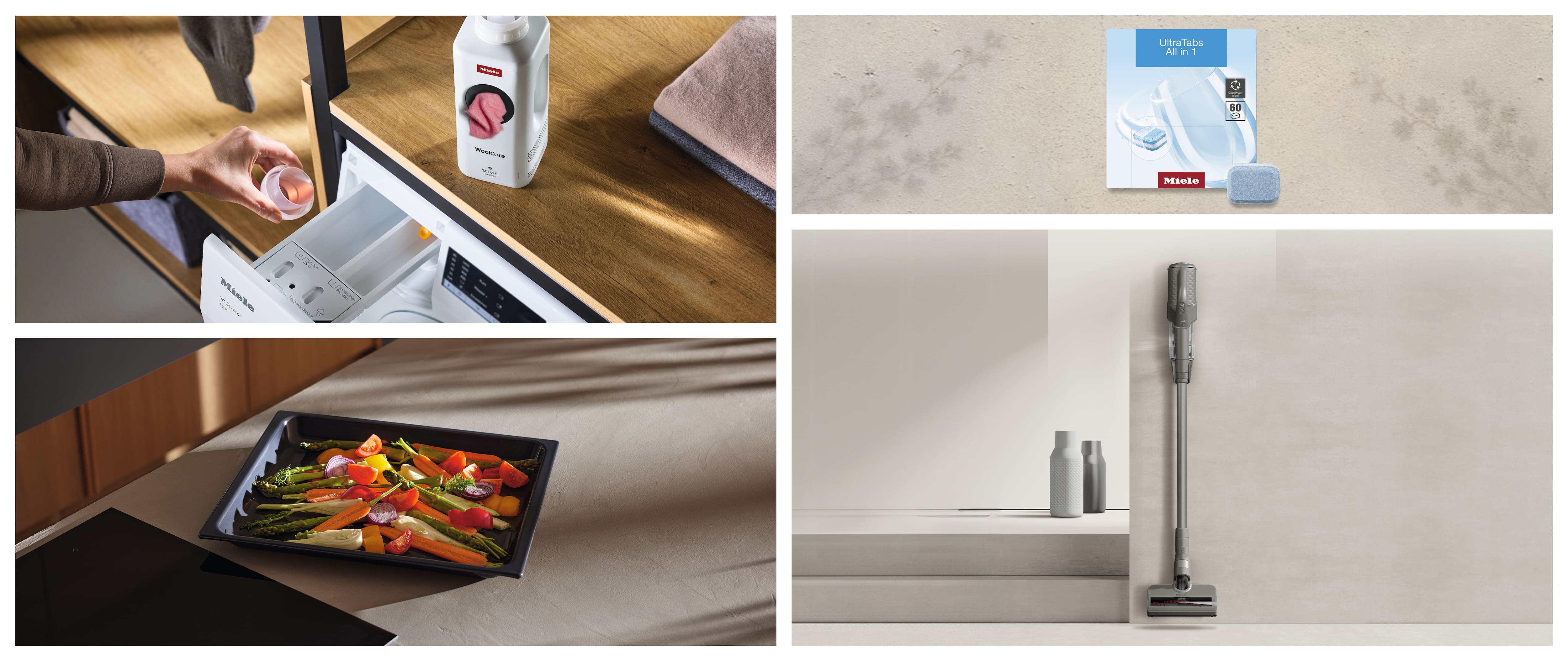 detersivo lavatrice, tabs lavastoviglie, teglia forno con verdure e aspirapolvere senza filo duoflex. detersivo lavatrice, tabs lavastoviglie, teglia forno con verdure e aspirapolvere senza filo duoflex.