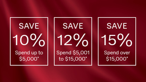 On selected Miele kitchen and laundry appliances.