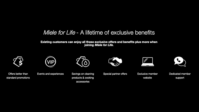 Miele for Life - A lifetime of exclusive benefits